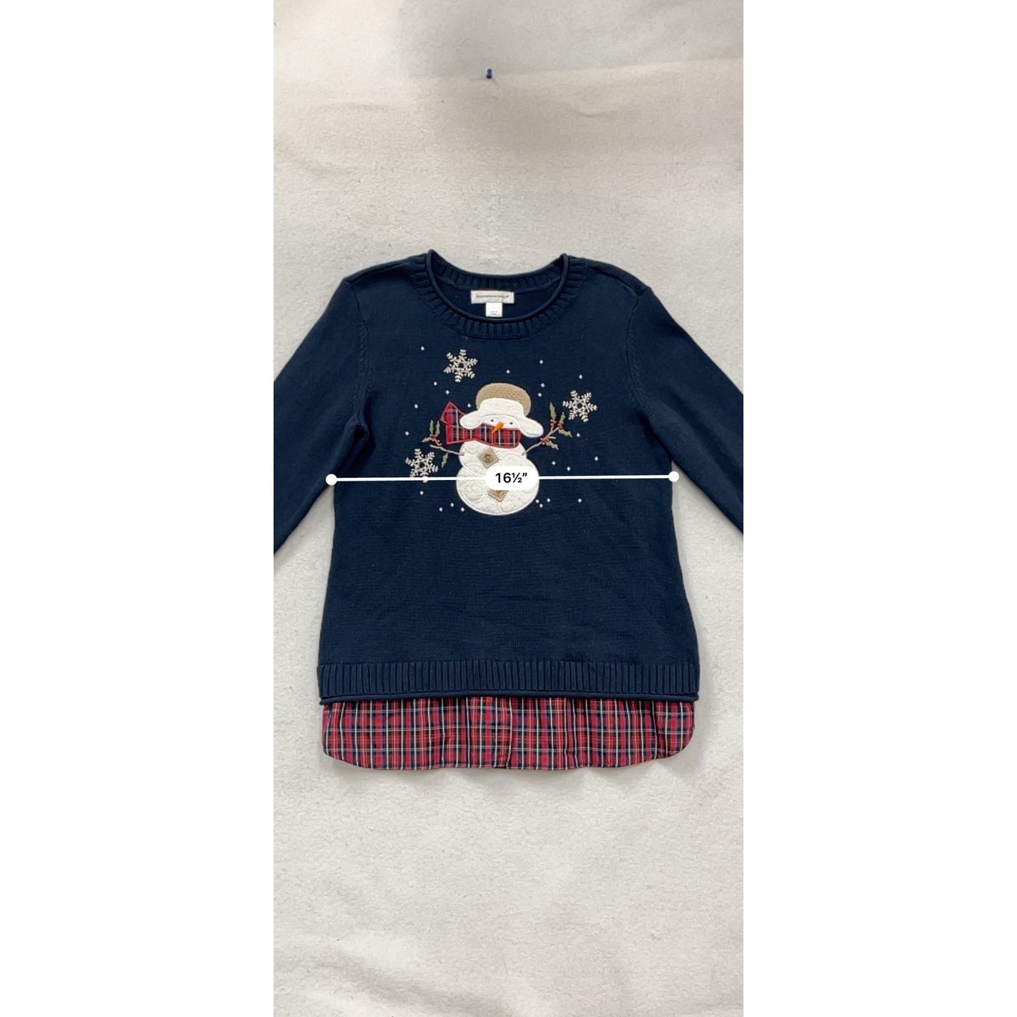 Christopher & Banks Snowman Sweater Small #995A