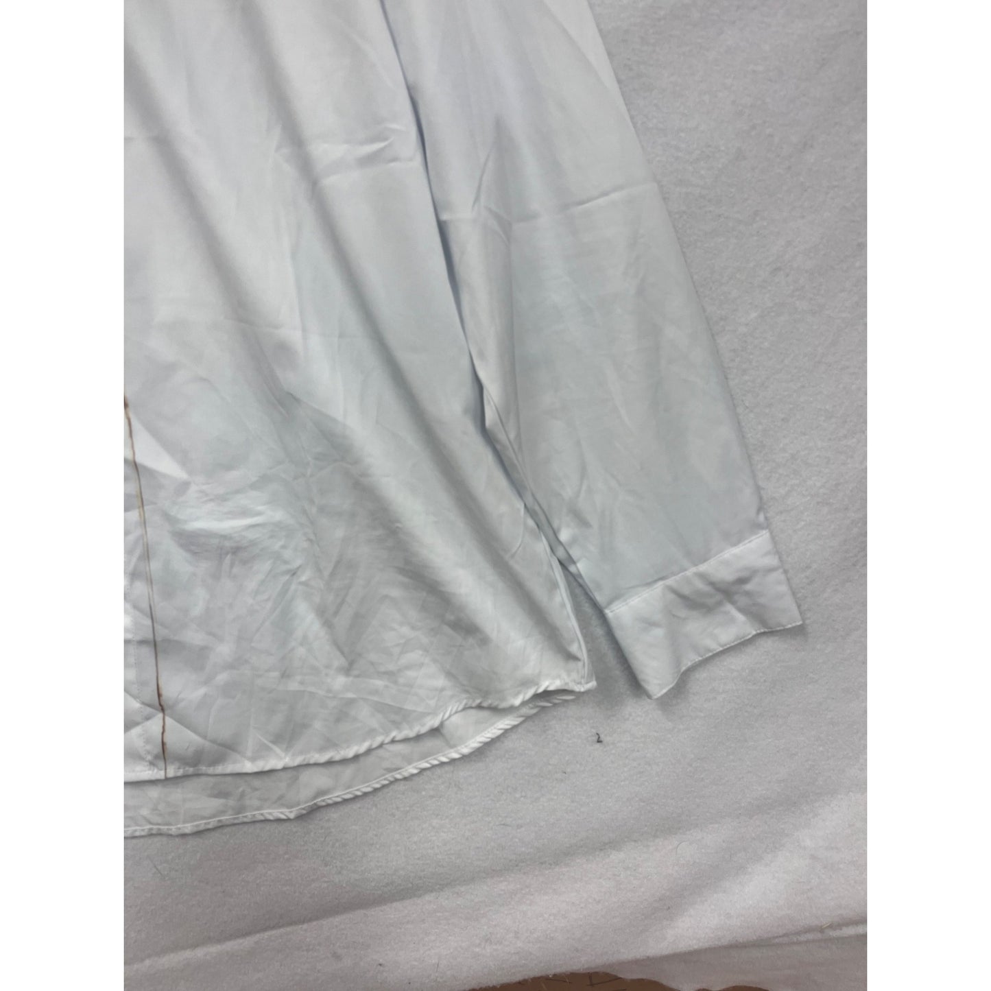 Mens White Button-Up Shirt With Violin Print Size XL #8181