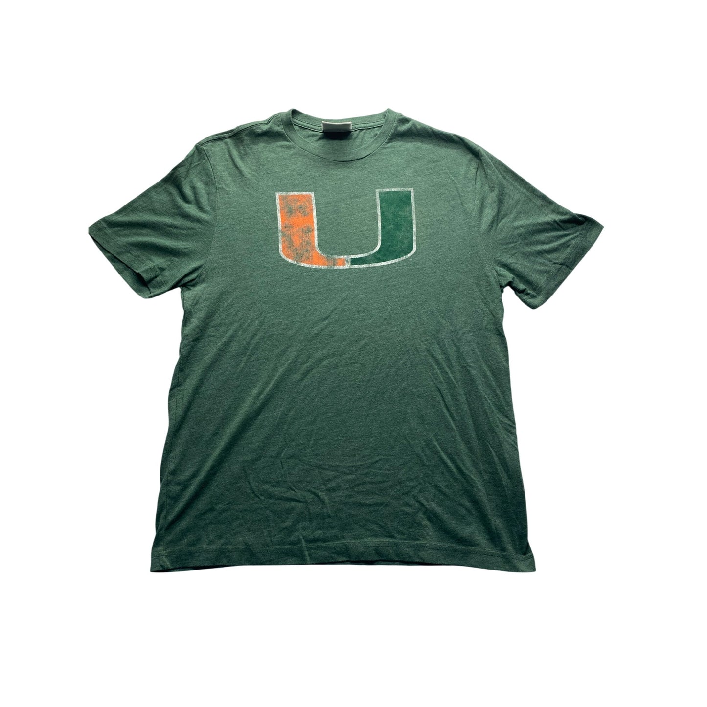 University Of Miami Fanatics Mens Green T-Shirt #5682