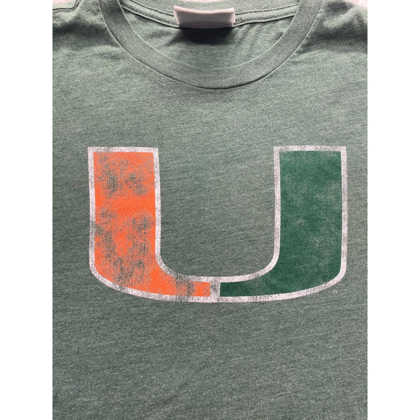 University Of Miami Fanatics Mens Green T-Shirt #5682