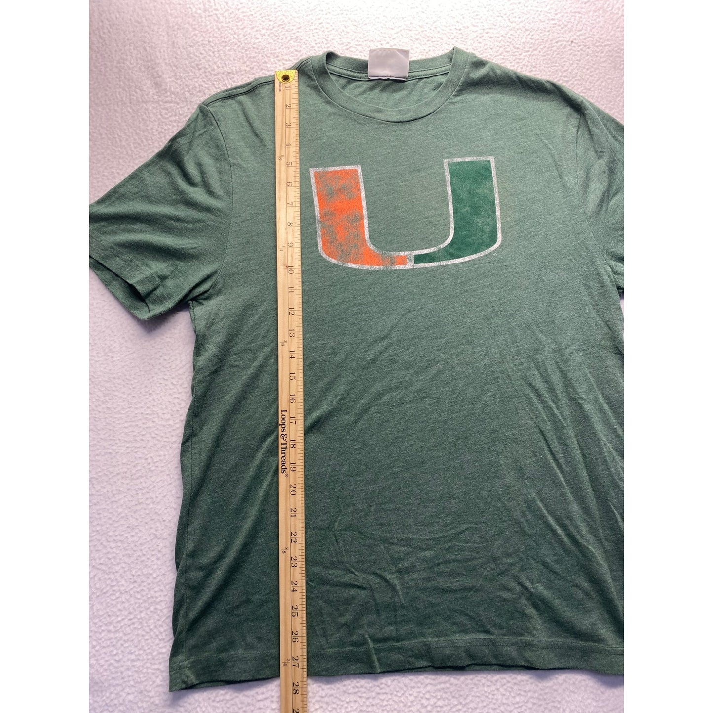 University Of Miami Fanatics Mens Green T-Shirt #5682