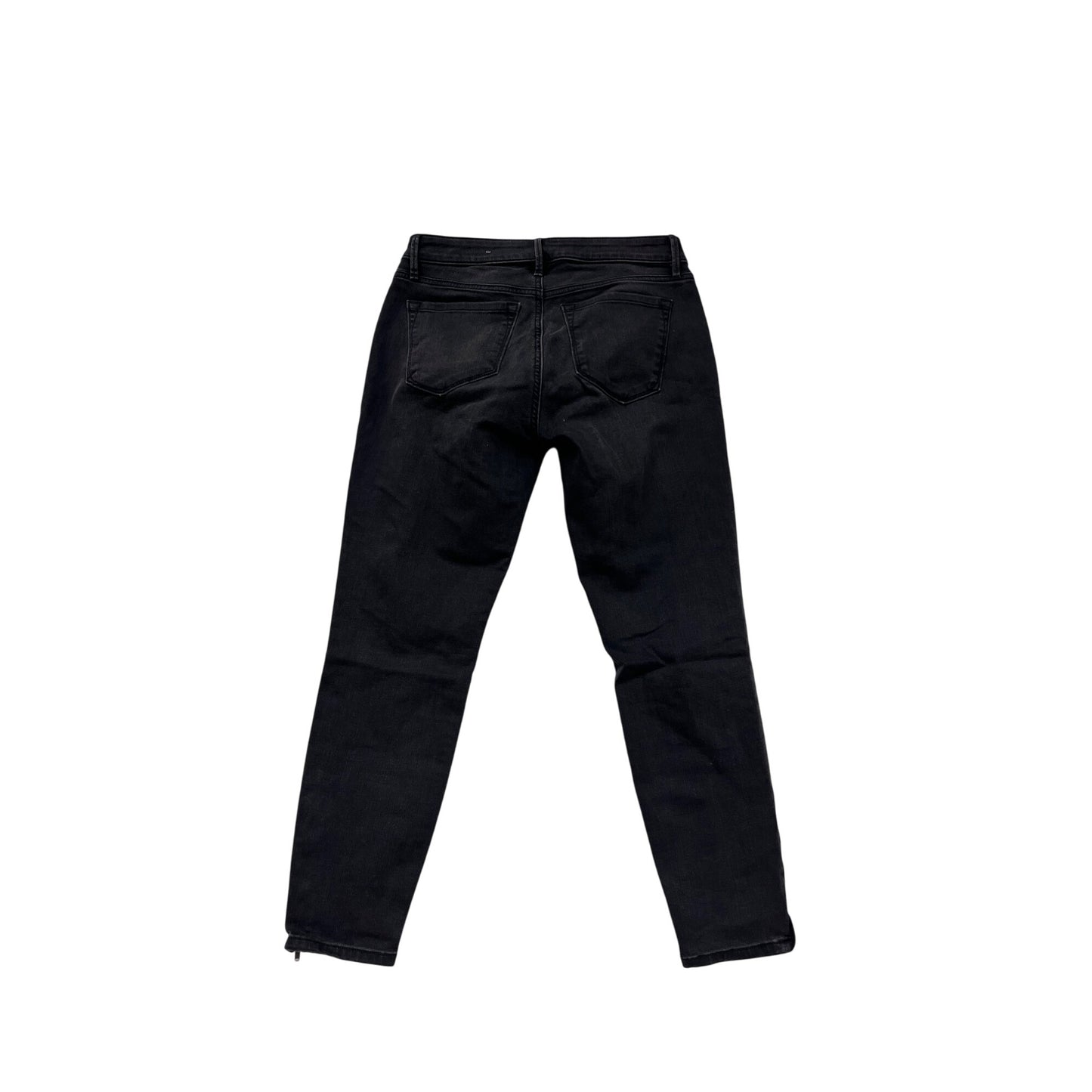 Ann Taylor Loft Curvy Skinny Ankle Jeans Womens 27/4 Black Denim NWT #6750