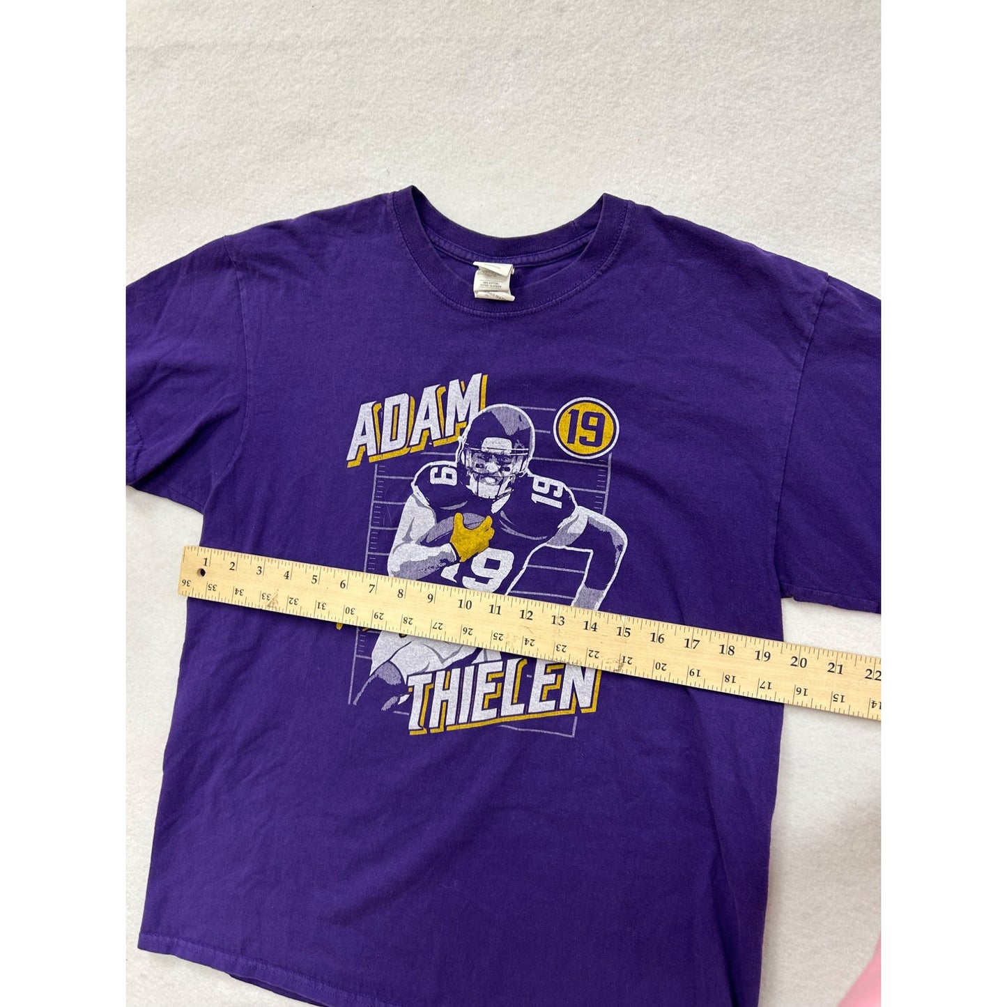 Gildan Adam Thielen Purple Graphic T-Shirt #6367