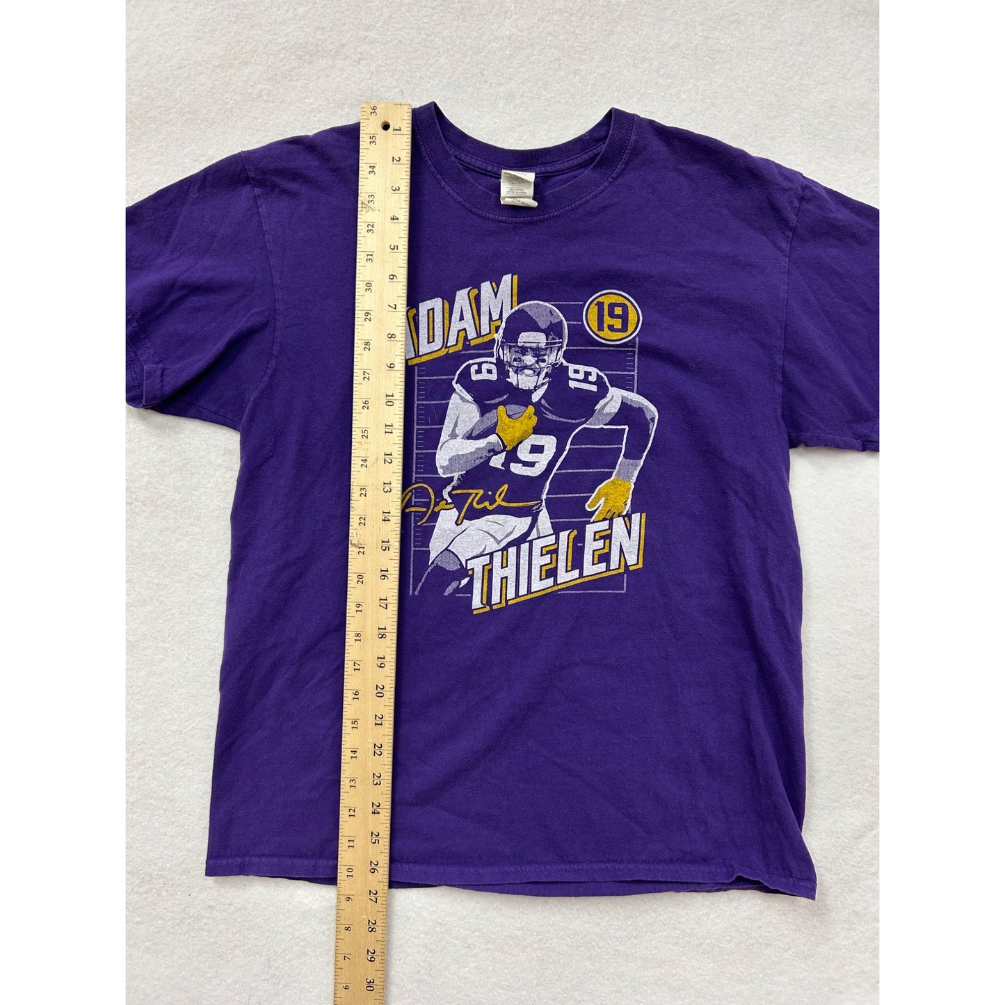 Gildan Adam Thielen Purple Graphic T-Shirt #6367