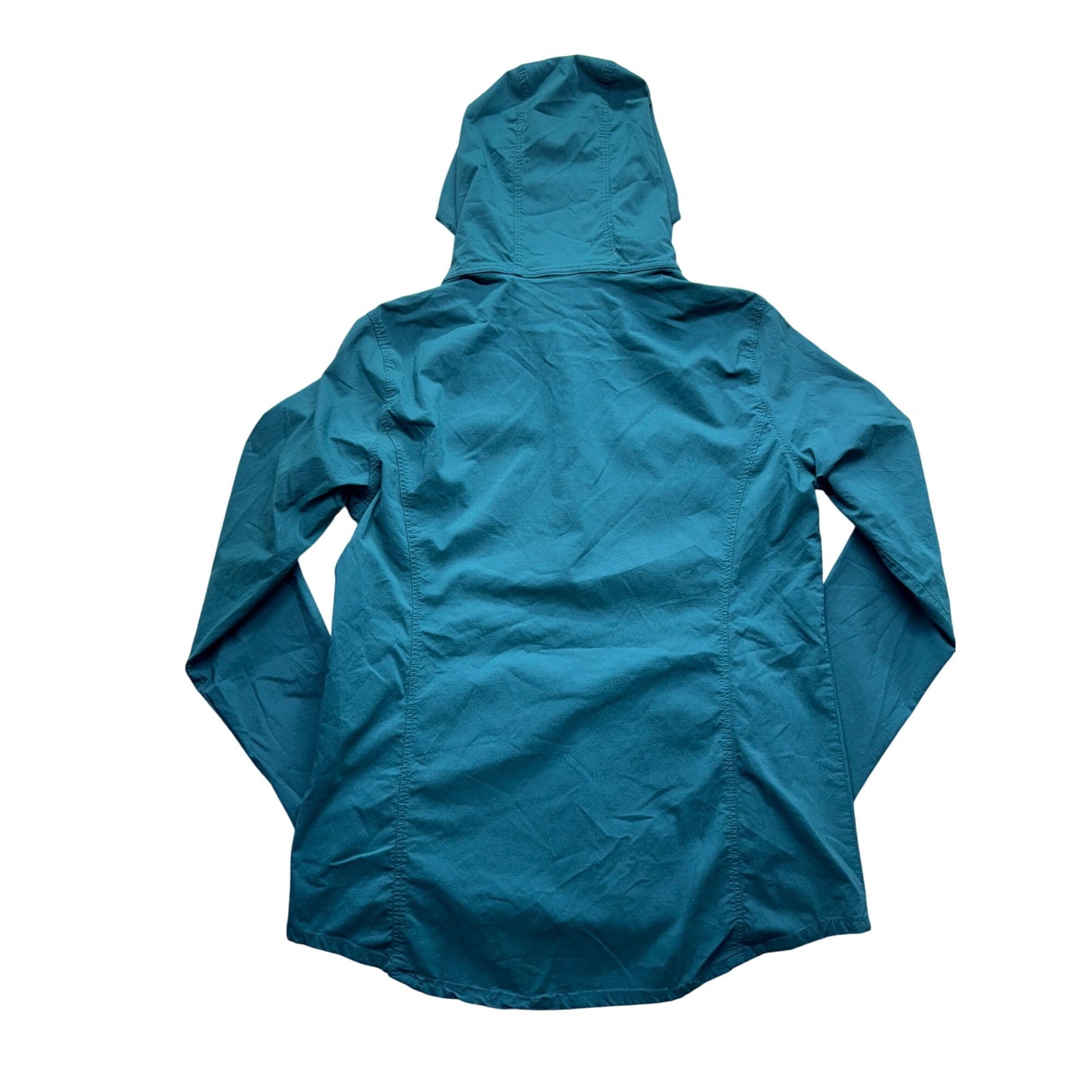 Sahalie Hooded Pullover Jacket L Blue Rayon/Nylon/Spandex #274B