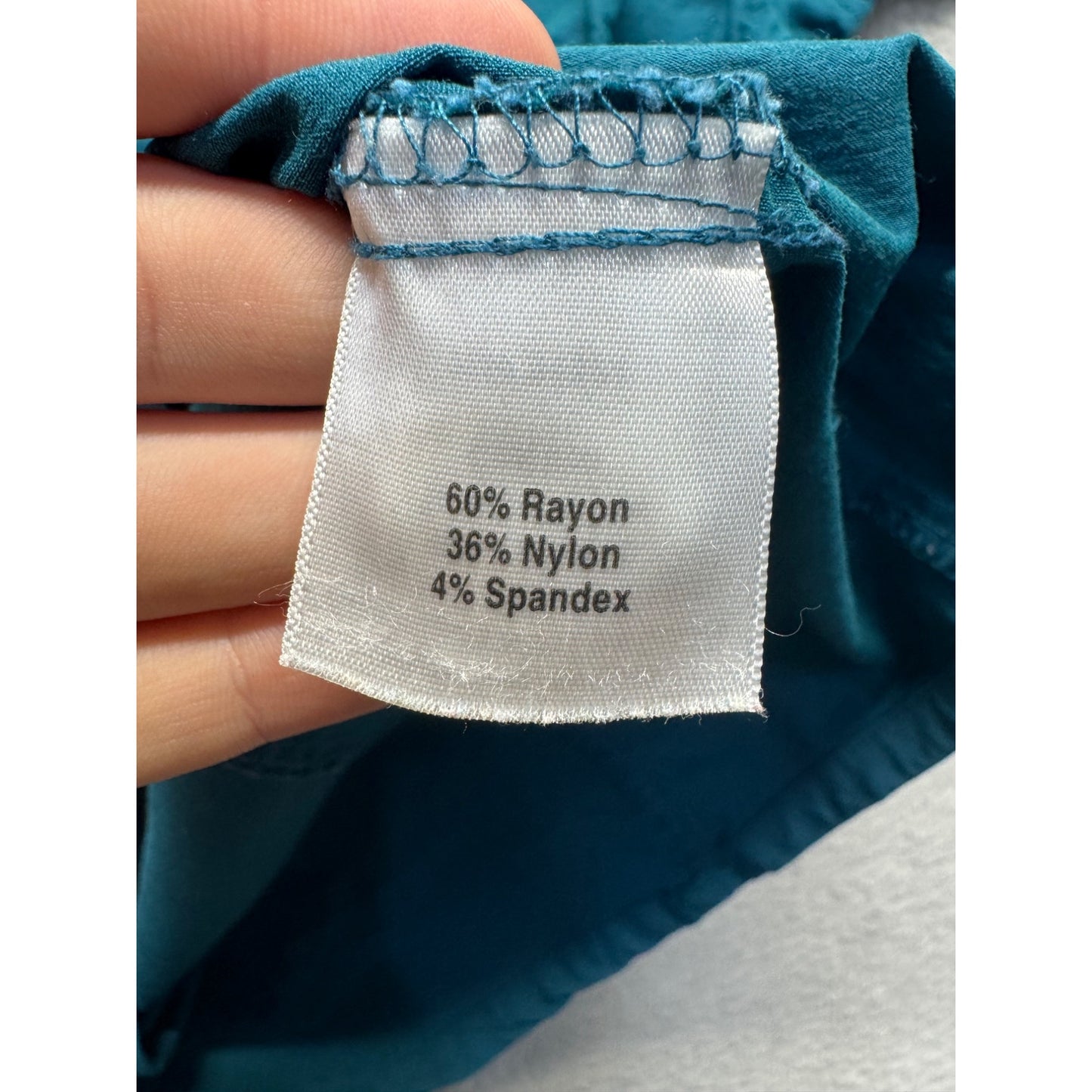 Sahalie Hooded Pullover Jacket L Blue Rayon/Nylon/Spandex #274B