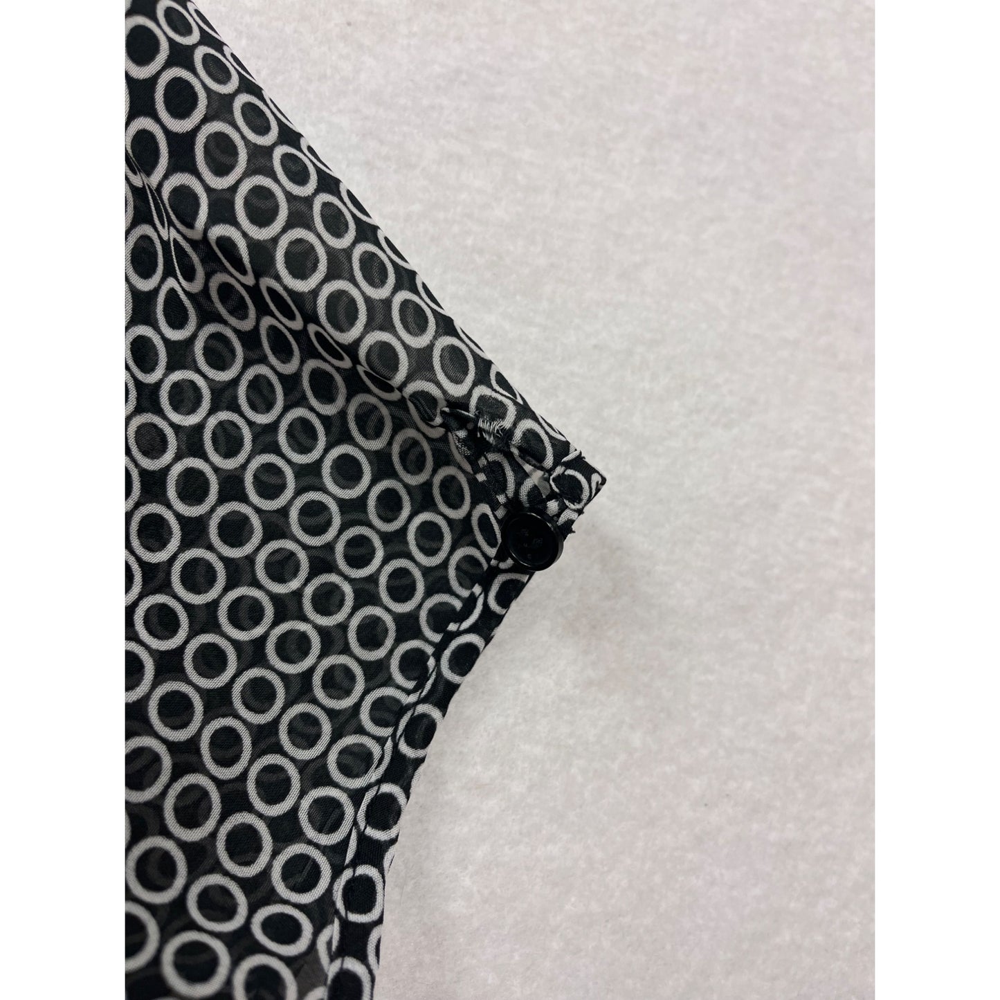 Black & White Circle Pattern Robert Louis Womens Dress Size M