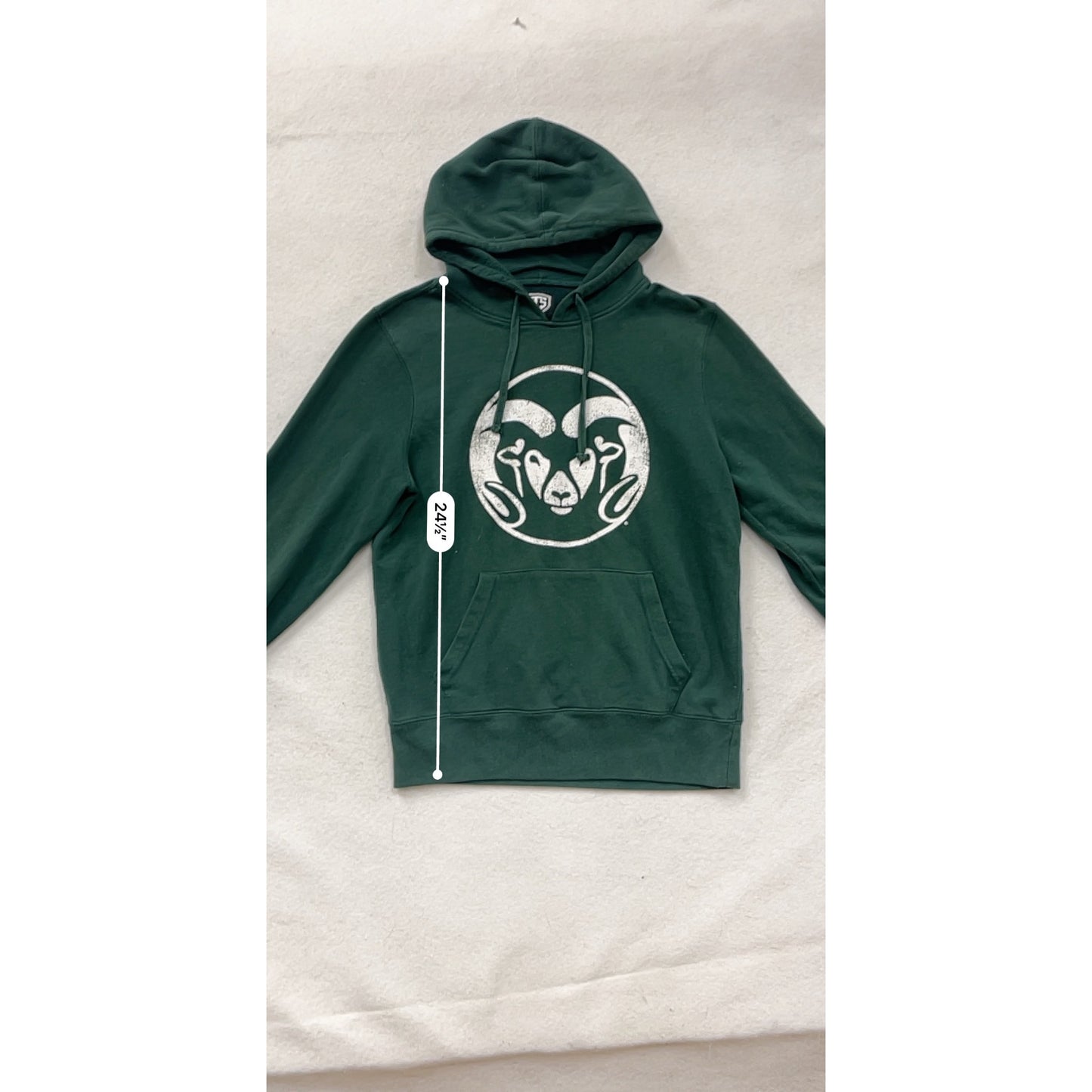OTS Unisex Medium Green Hoodie With Ram Logo #8204