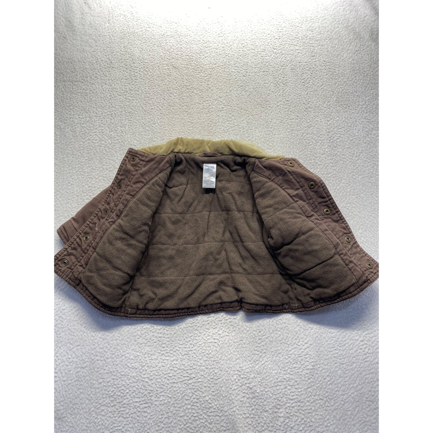 Gymboree Brown Corduroy Jacket 6-12 Months With Button Closures & Pockets #7062