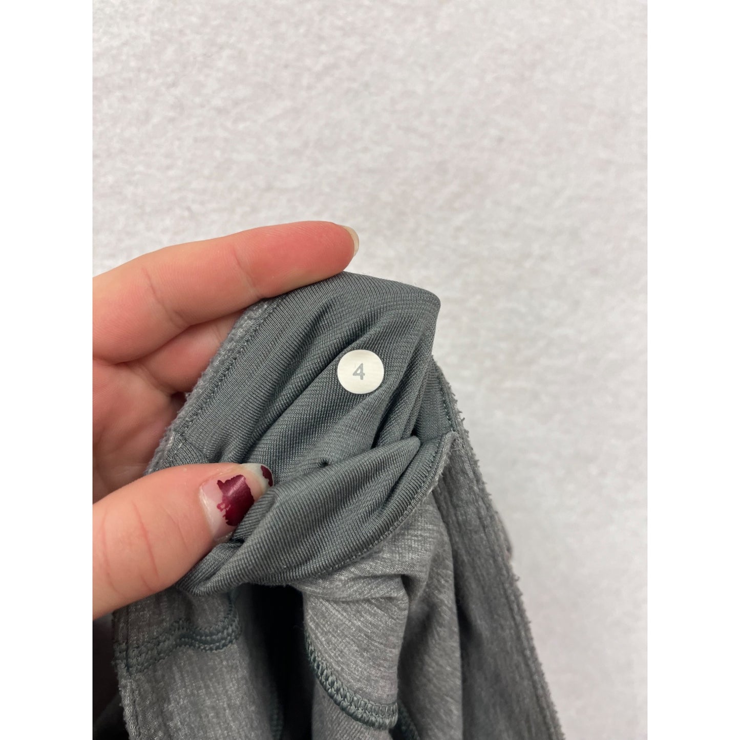 Lululemon Womens Size 4 Gray Leggings With Low Rise Waist #6359