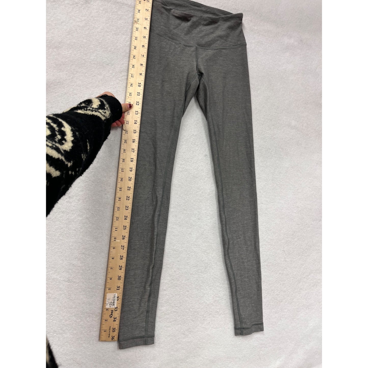 Lululemon Womens Size 4 Gray Leggings With Low Rise Waist #6359