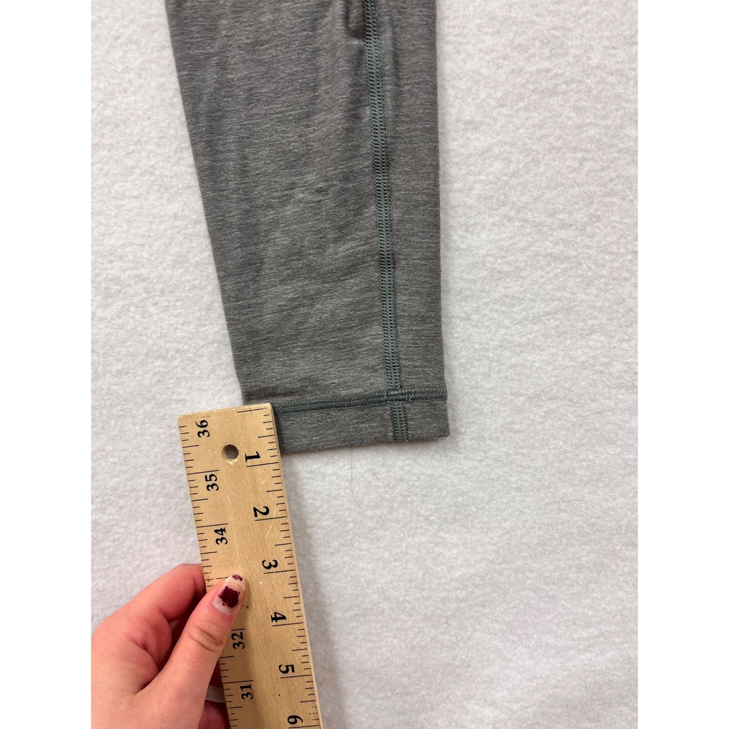 Lululemon Womens Size 4 Gray Leggings With Low Rise Waist #6359