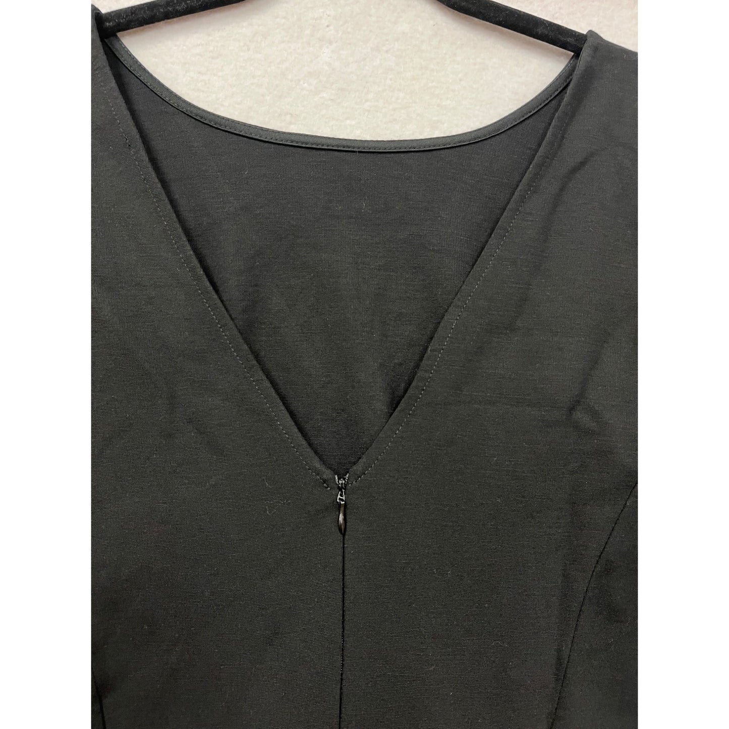 Eloquii Womens Black Puff Sleeve Peplum Dress Size XL #6747