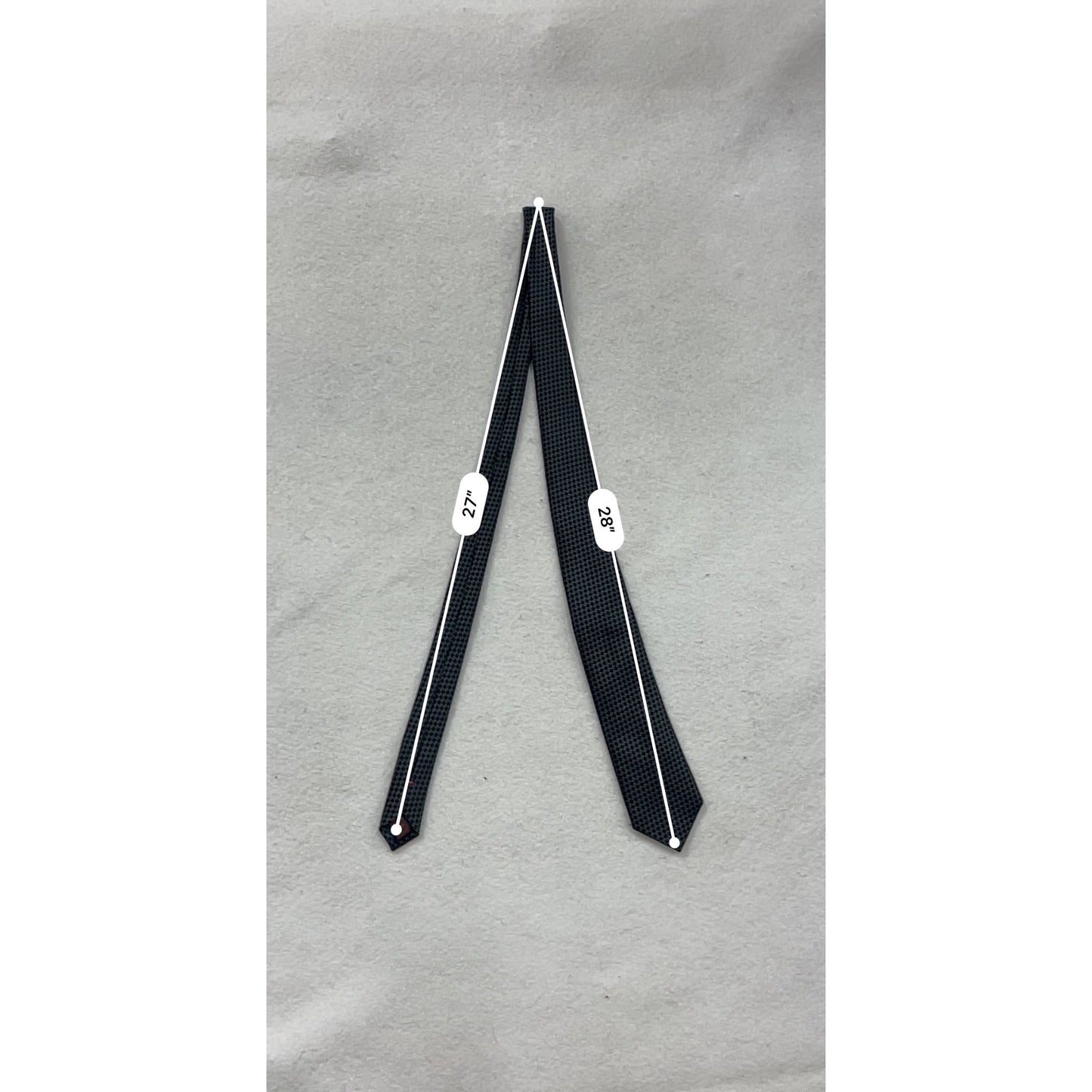 Black & Gray Checkered Silk Tie Cucita A Mano Handmade In Italy #8663