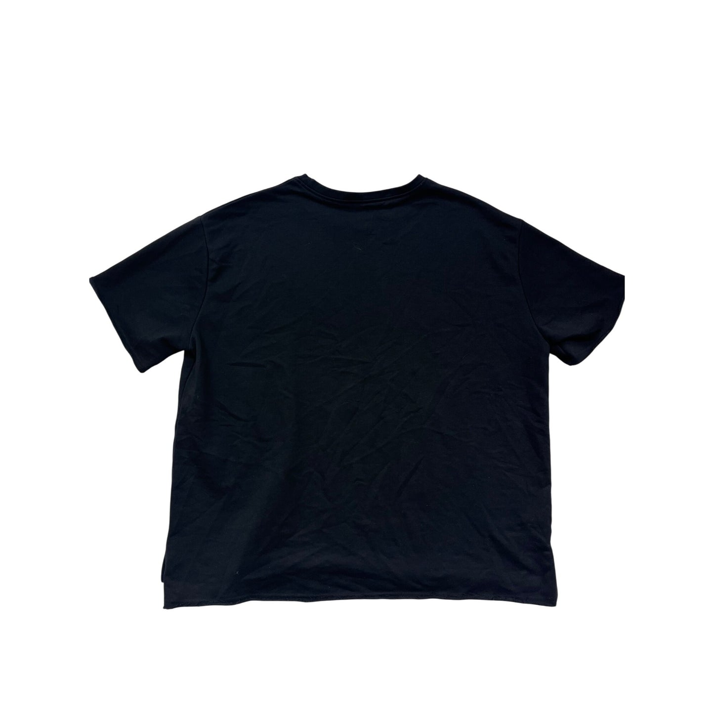 Coofandy Mens Black T-Shirt XXL 100% Cotton Crew Neck Short Sleeve #6247