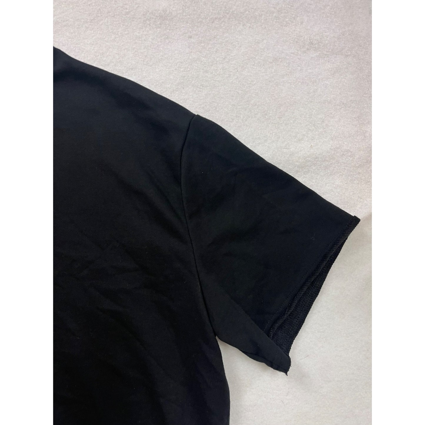 Coofandy Mens Black T-Shirt XXL 100% Cotton Crew Neck Short Sleeve #6247