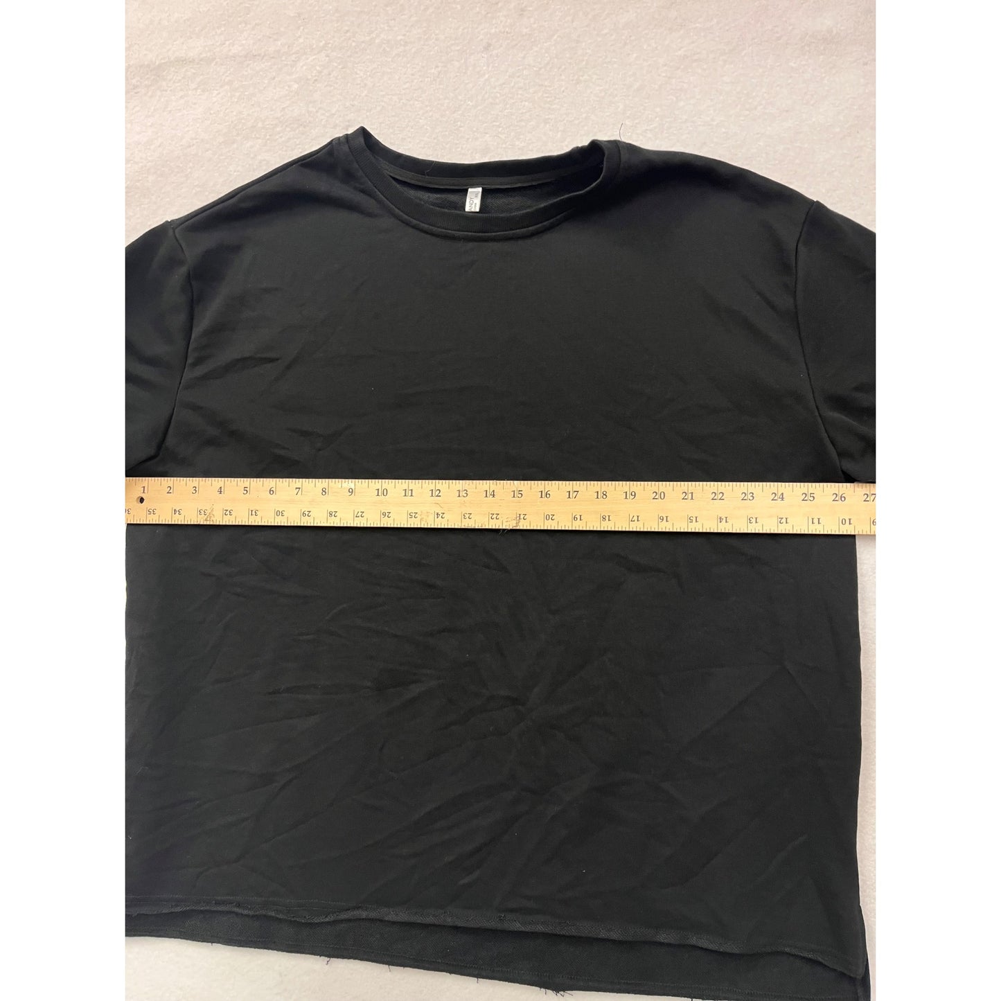 Coofandy Mens Black T-Shirt XXL 100% Cotton Crew Neck Short Sleeve #6247