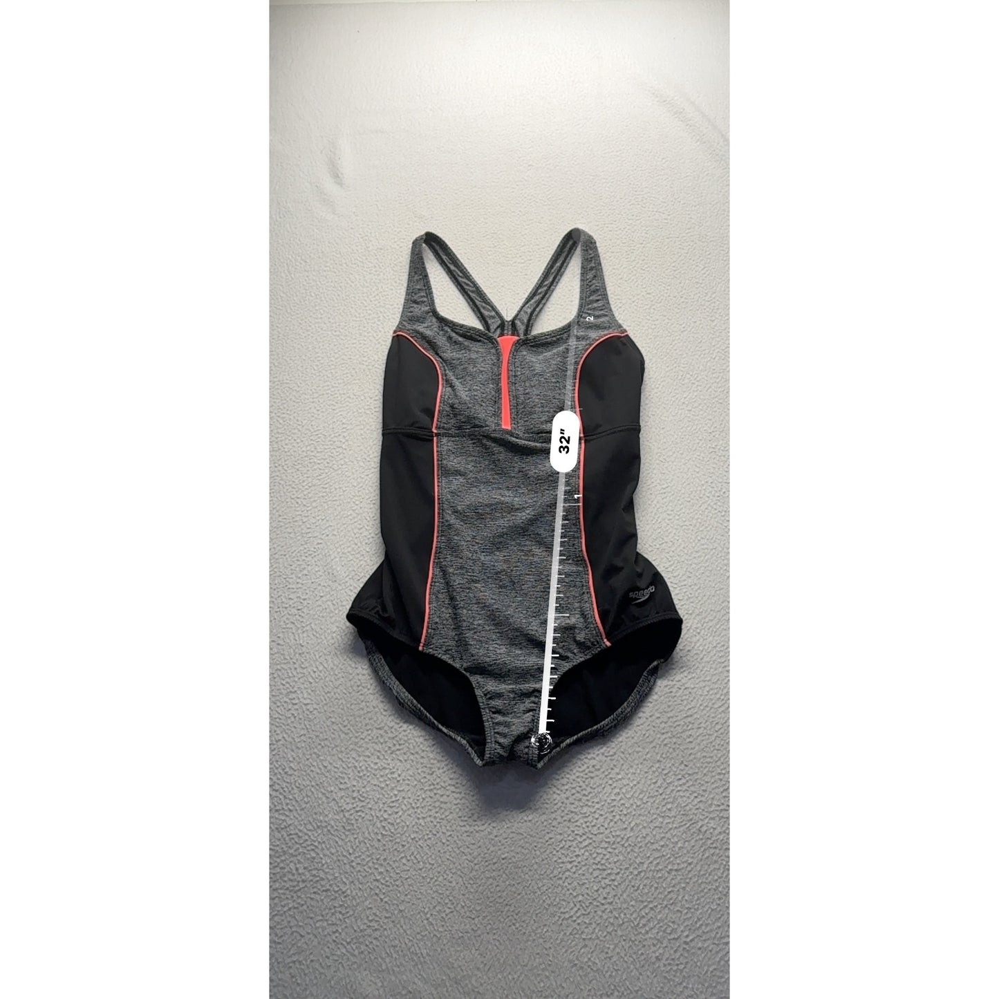 Speedo Womens Athletic One-Piece Swimsuit Size 12 #7810