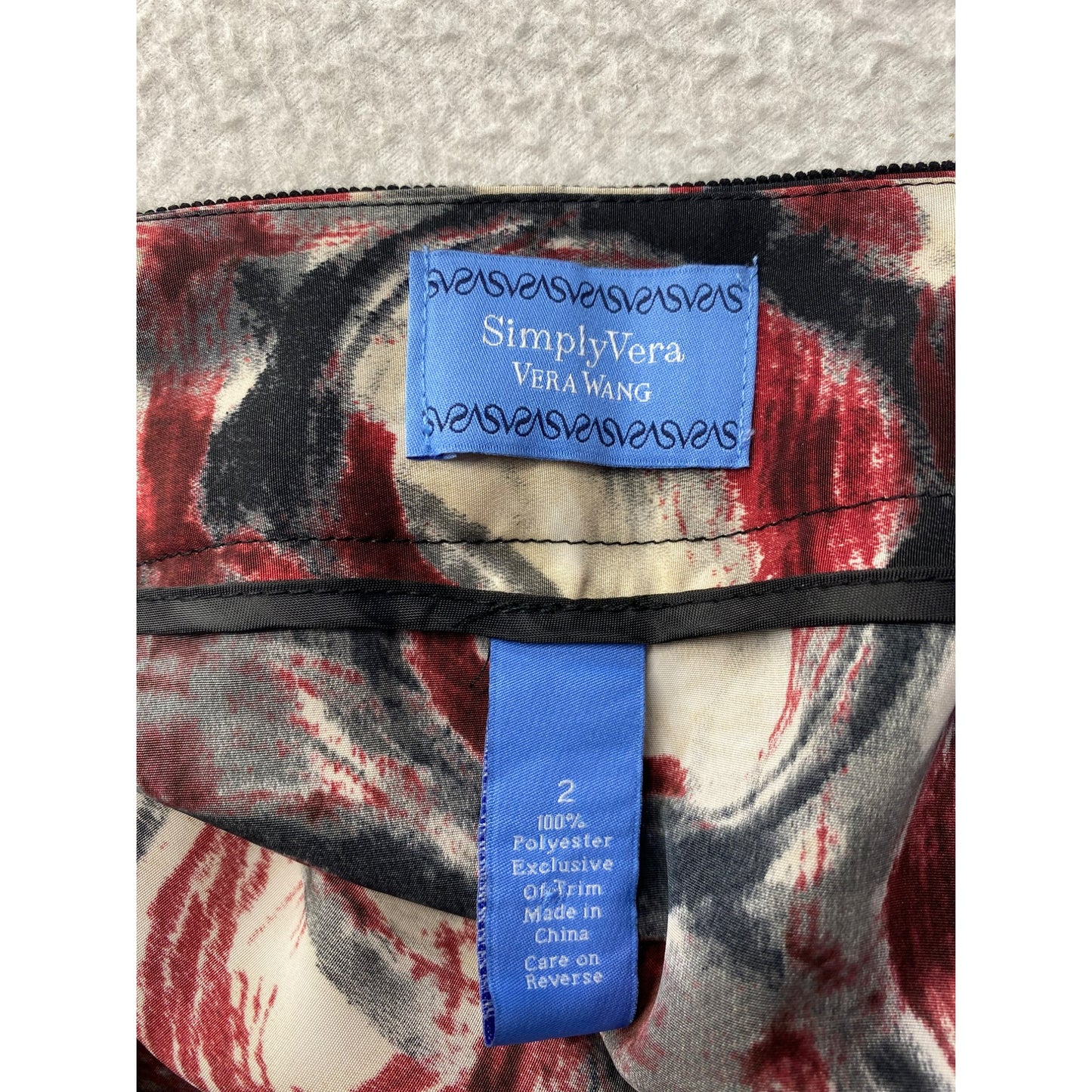 Vera wang patterned mini skirt #5779