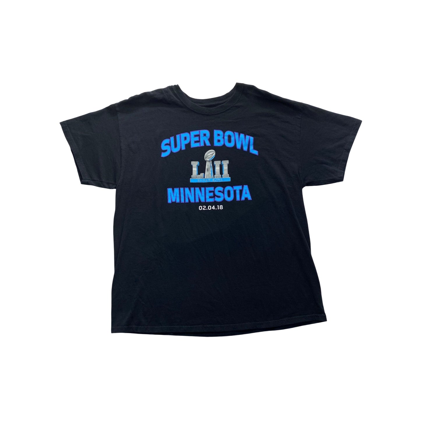 Super Bowl LII Minnesota T-Shirt XL Majestic Black #7218