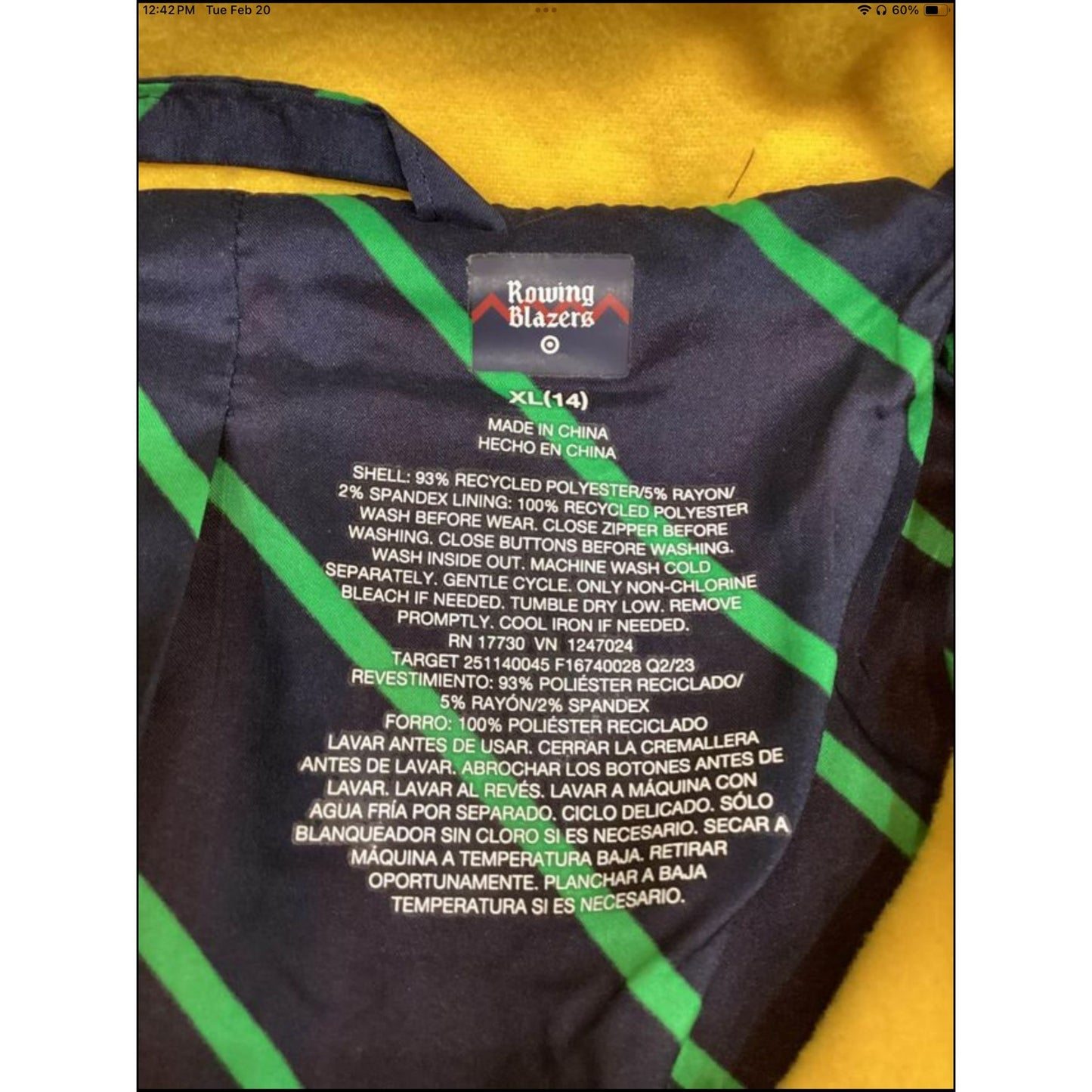 Kids Rowing Blazers Adaptive Poncho