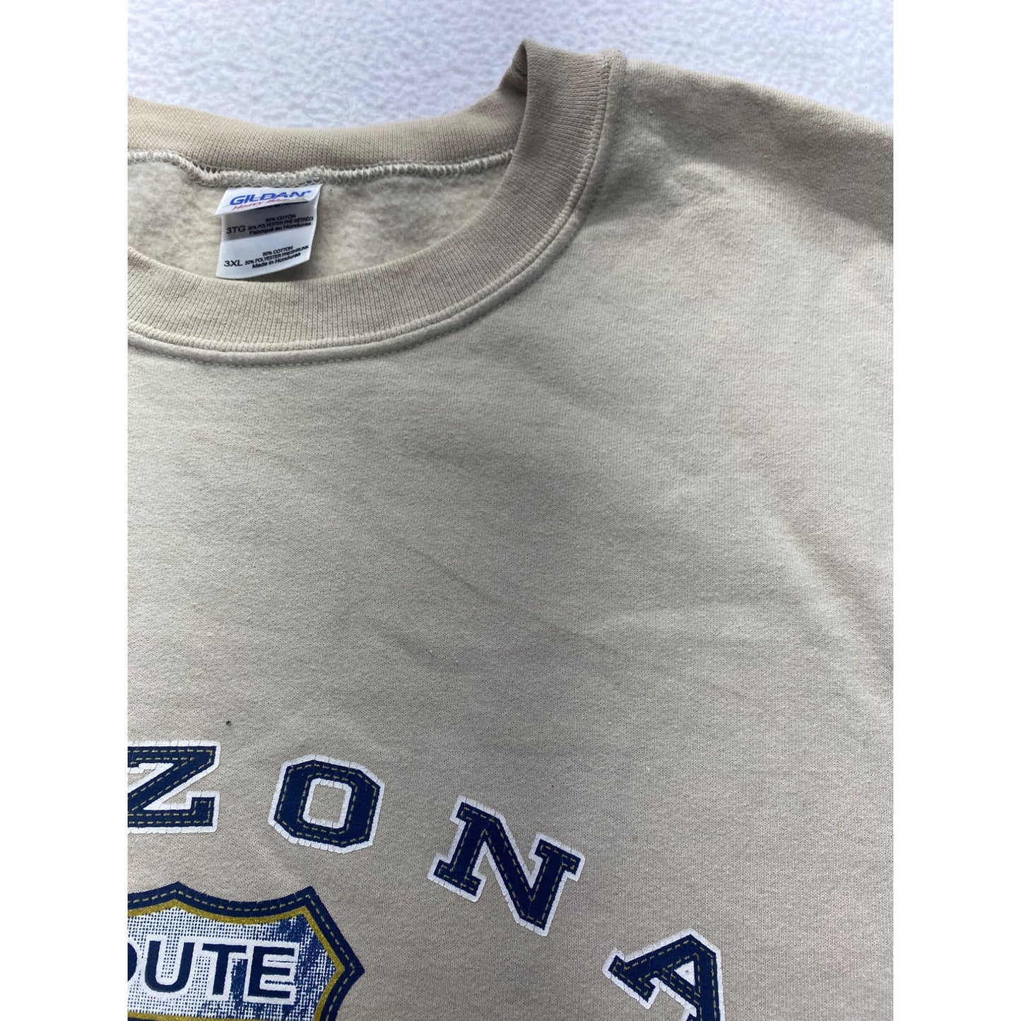 Arizona Route 66 Graphic Sweatshirt 3XL Gildan Heavy Blend Beige #7151
