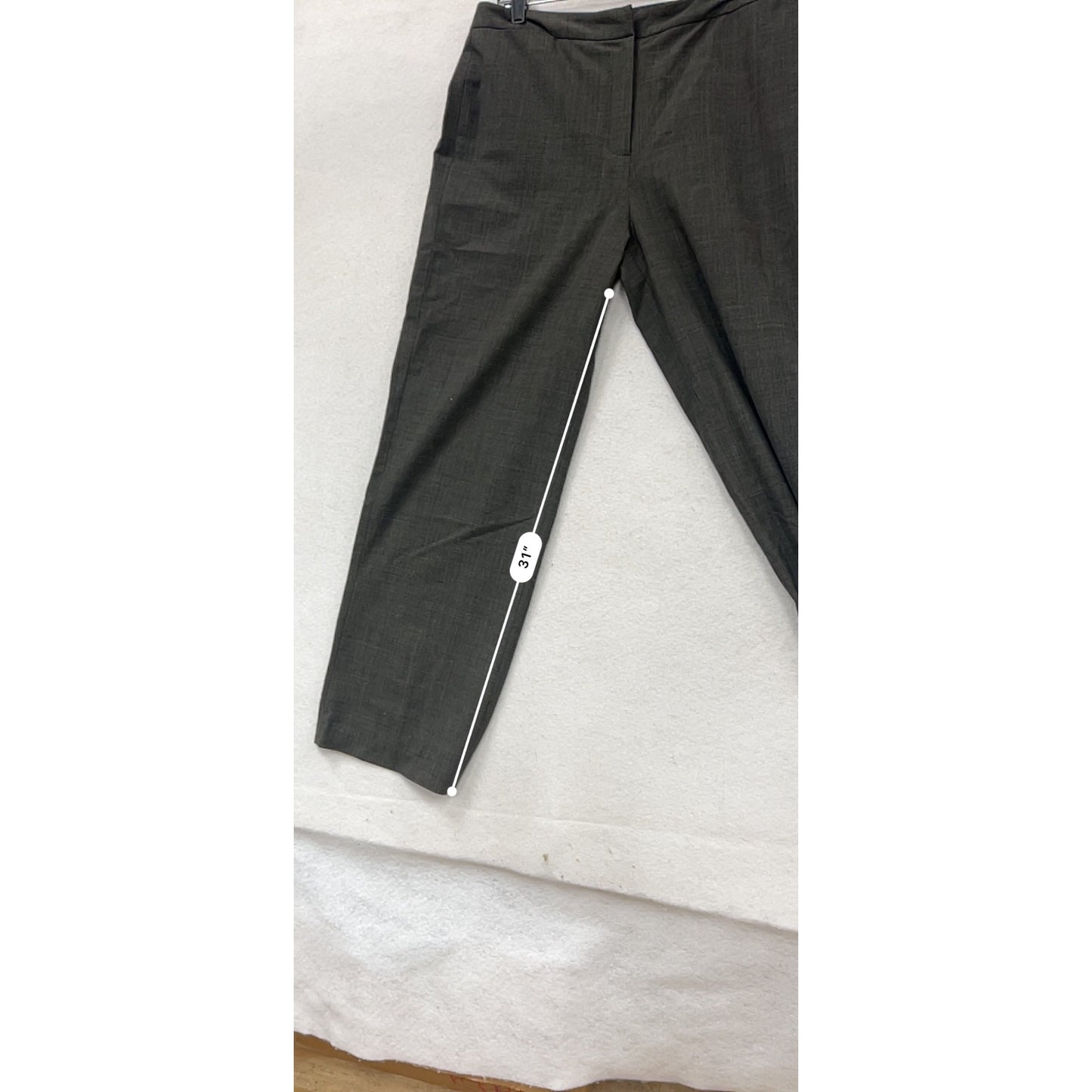 Eddie Bauer Plaid Stretch Wide-Leg Trousers #126C