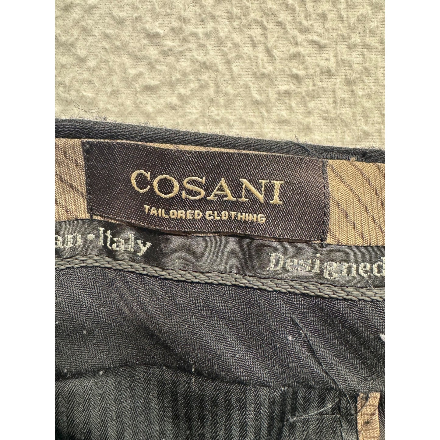 Cosani Black Dress Pants Tailored Clothing #7910