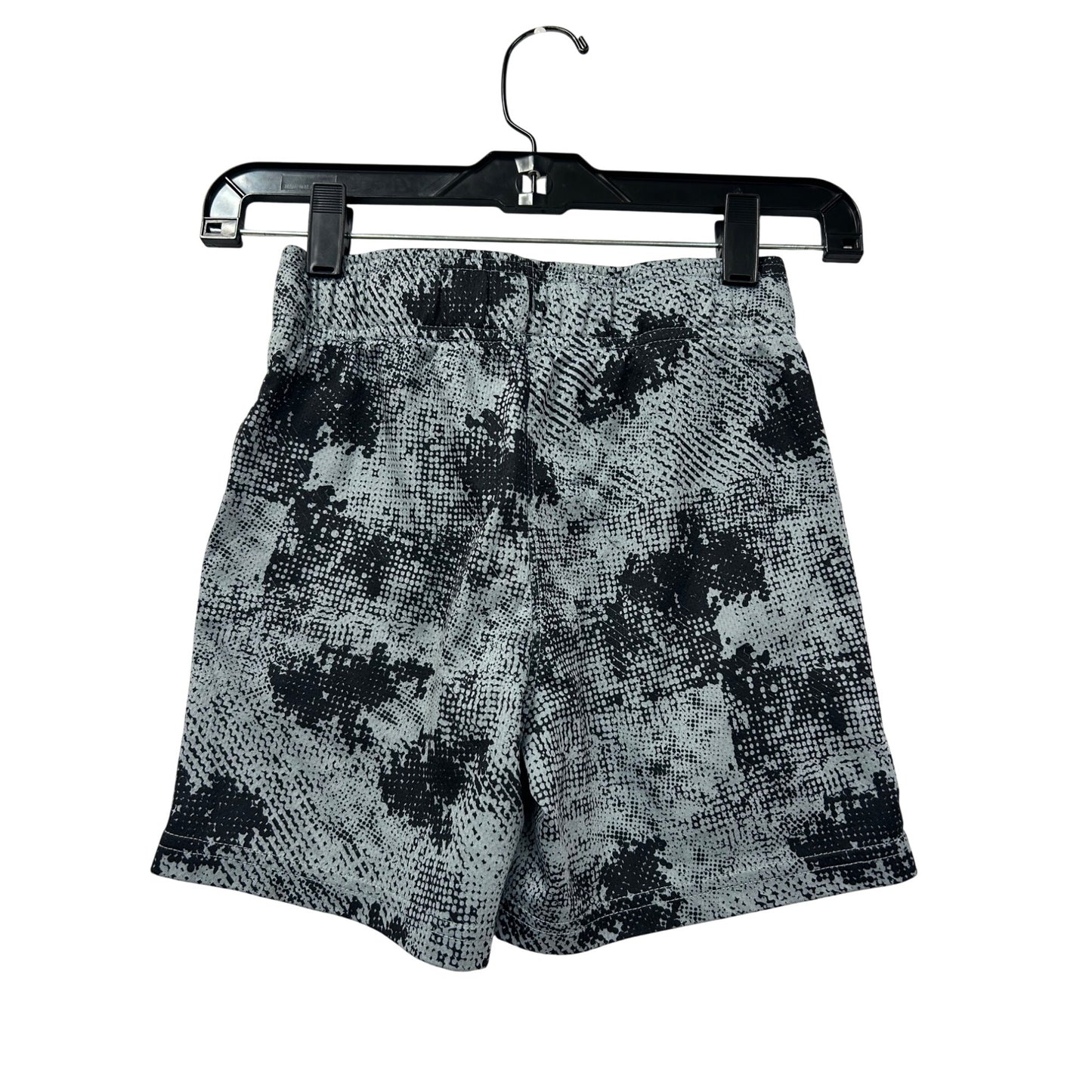 Champion Boys Athletic Shorts Black & Gray Pixel Print #6999