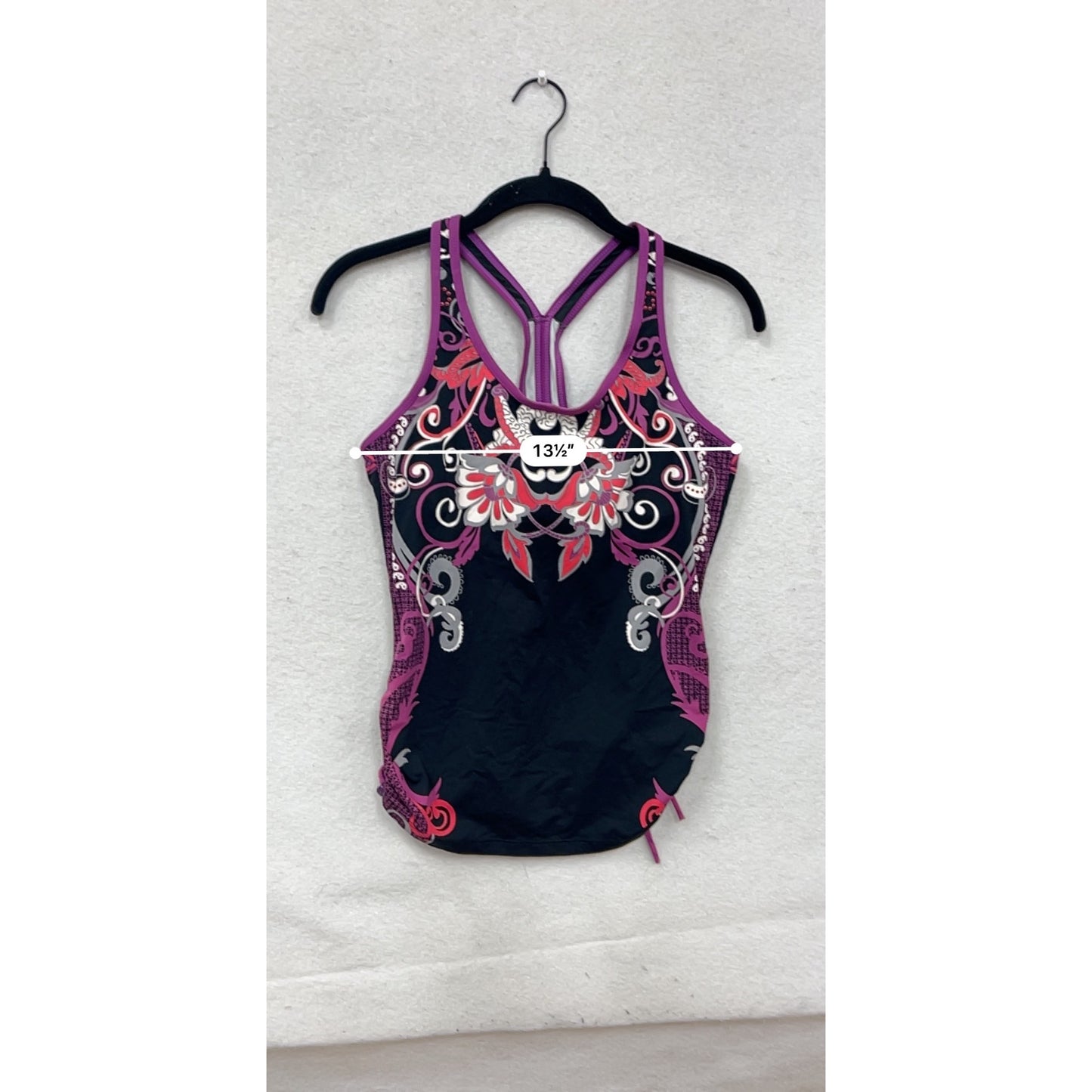 Athleta Womens Small Paisley Print Racerback Tank Top #36A