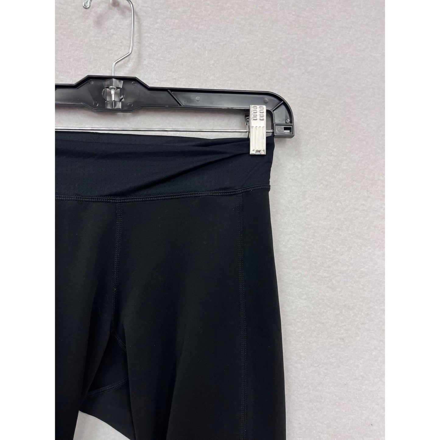 Adidas Womens Climalite Black Reflective 3/4-Length Athletic Leggings XS #6923
