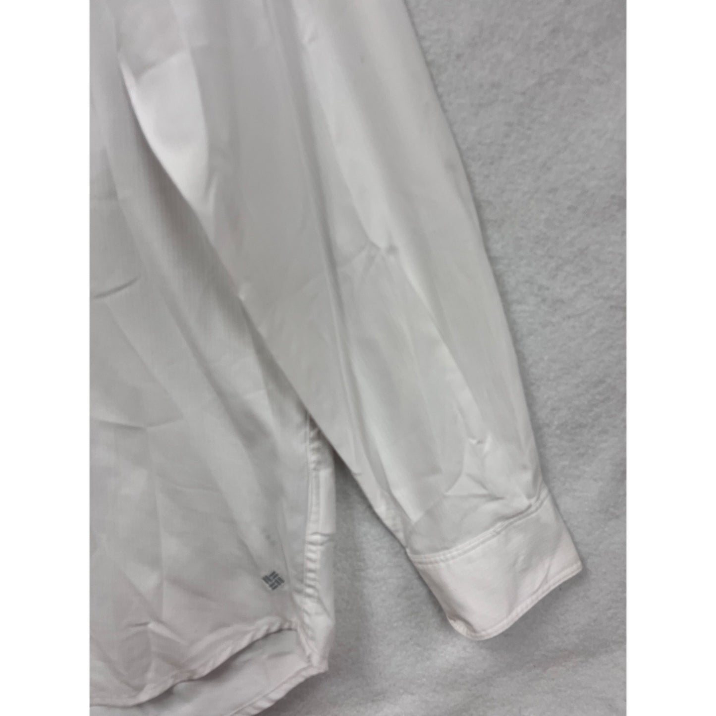 Columbia Mens Medium White Insect Blocker Long Sleeve Button-Up Shirt #6812