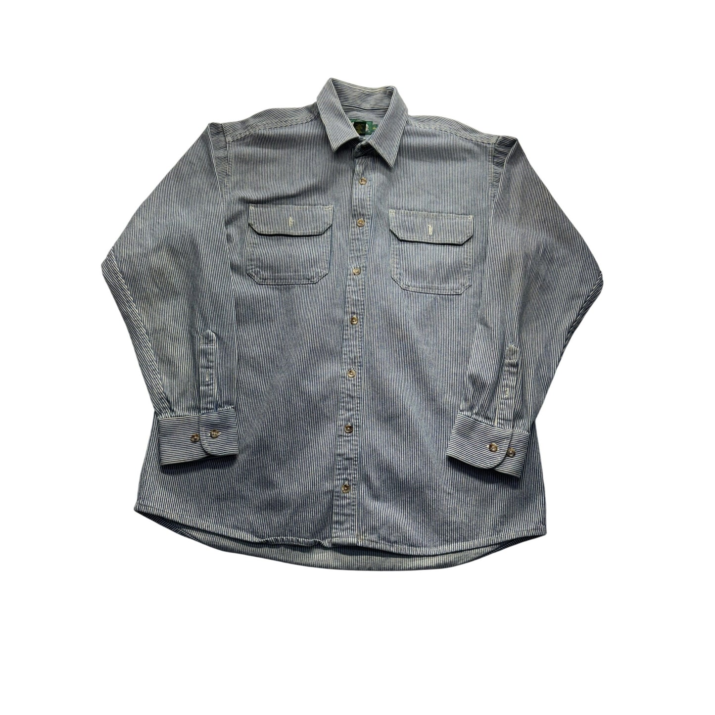 Vintage Men’s Cabelas striped button down #5244