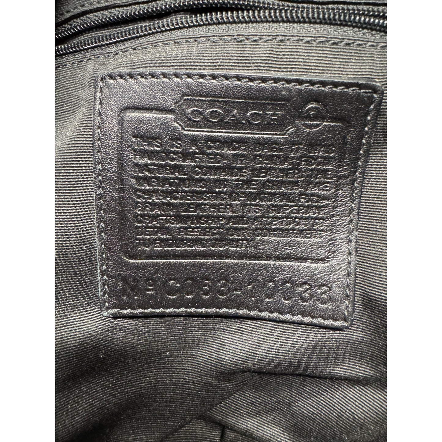Coach Black Leather Handbag#7748
