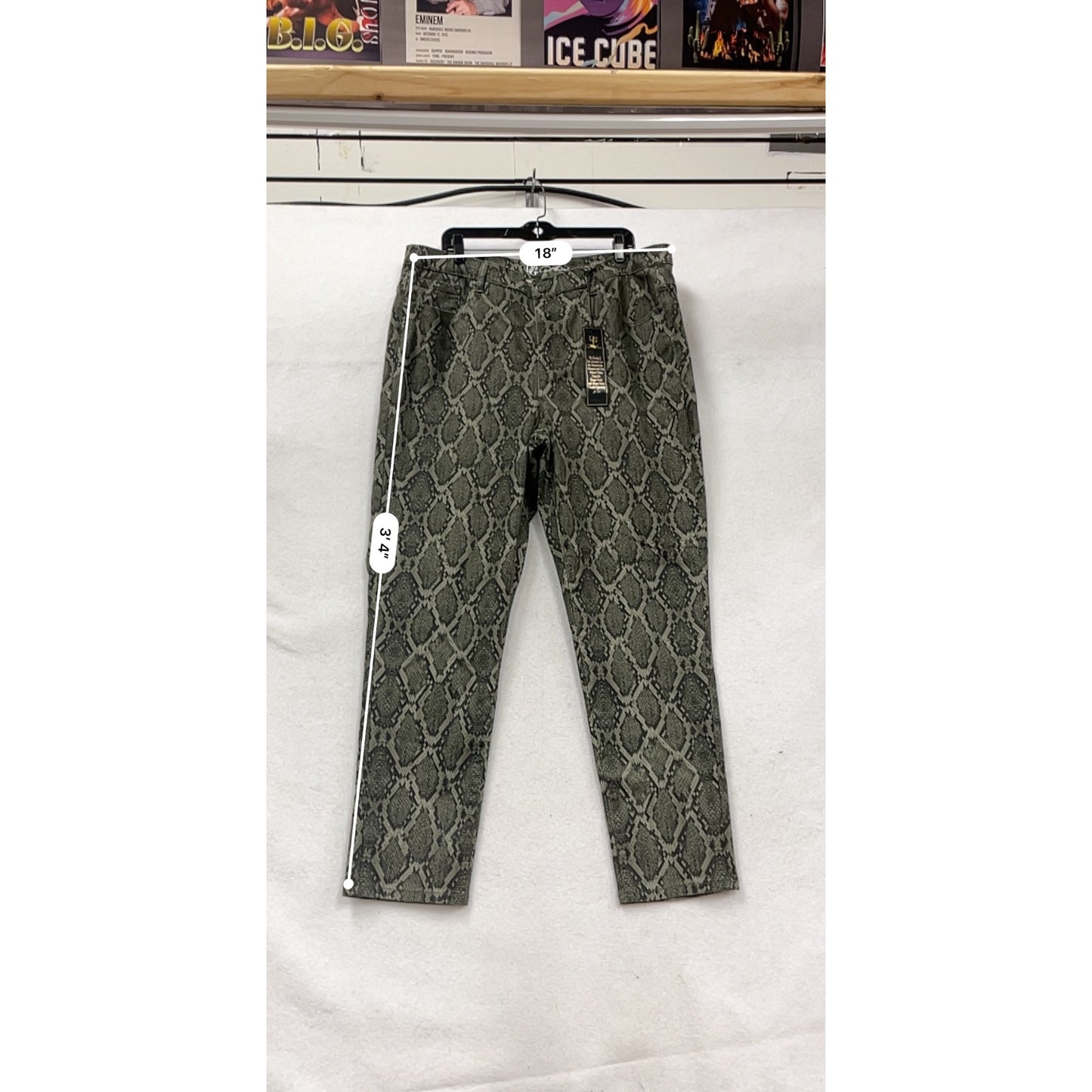 Mens D2 Snake Print Cotton Blend Pants With Tags #410A