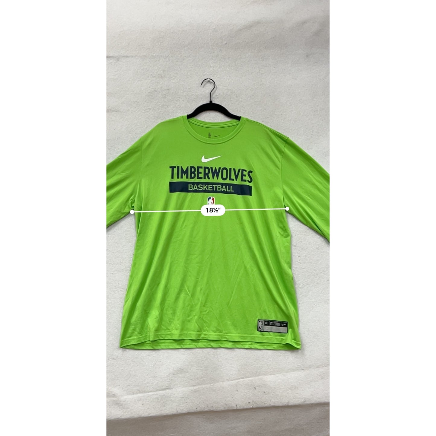 Nike Timberwolves Basketball Dri-Fit Long Sleeve Shirt XL #8939