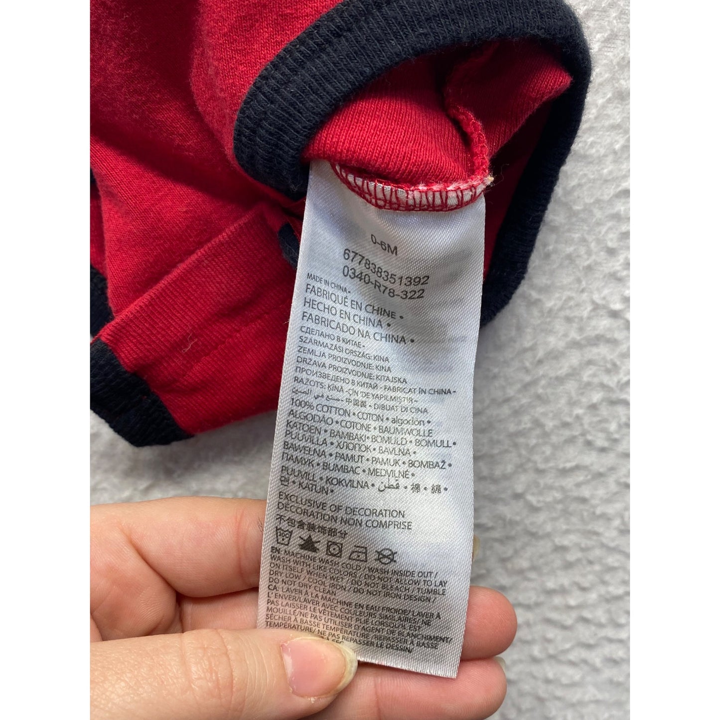 Baby Jordan 23 Red & Black Sleeveless Bodysuit #7397