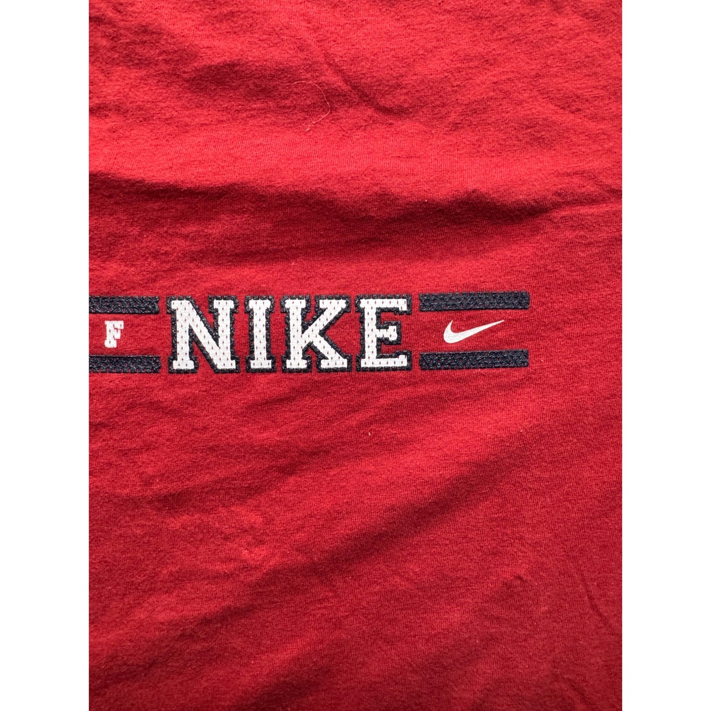 VTG Nike Red Crewneck T-Shirt "Property Of Nike" Athletic Department #7979