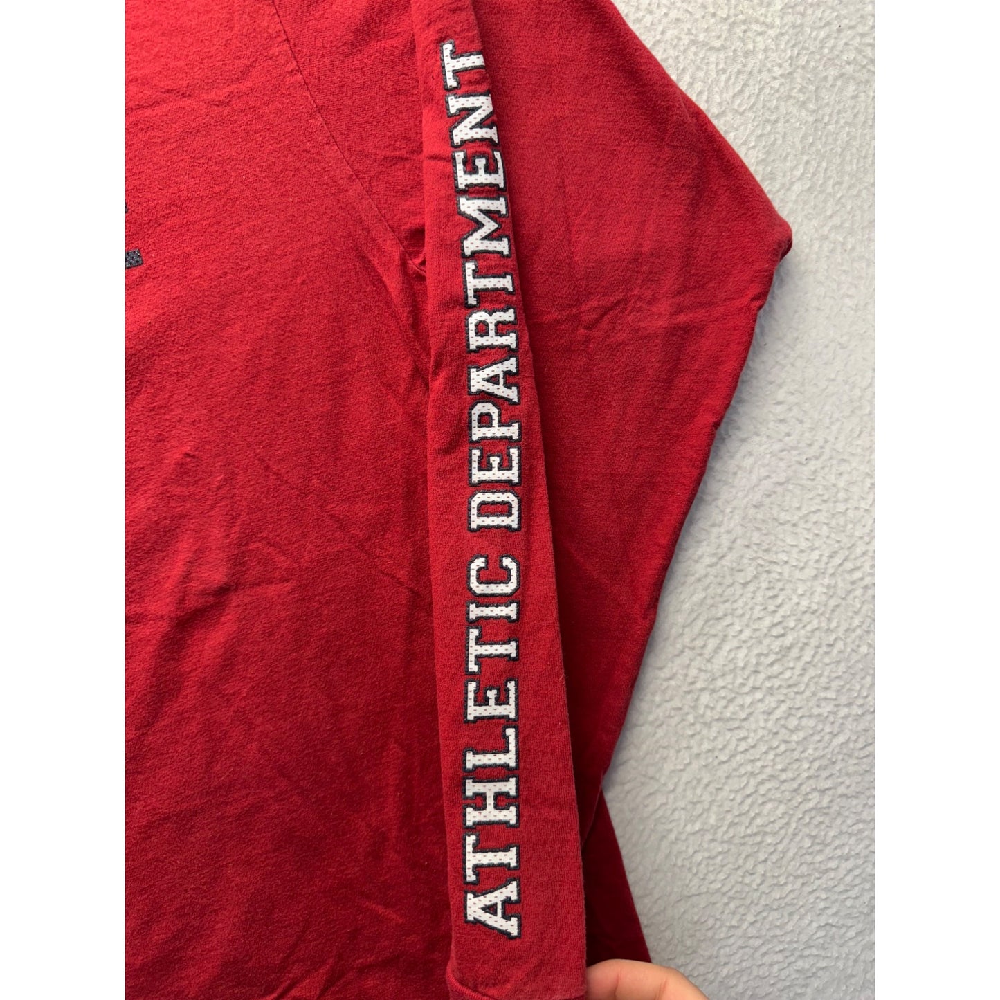 VTG Nike Red Crewneck T-Shirt "Property Of Nike" Athletic Department #7979
