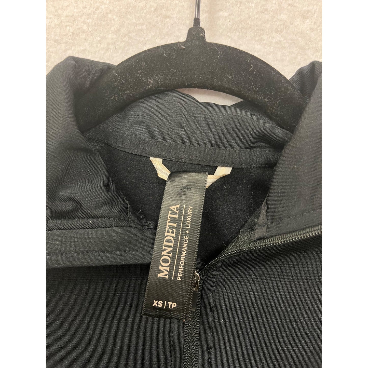 Mondetta Womens Black Performance 1/4 Zip Pullover XS #6287