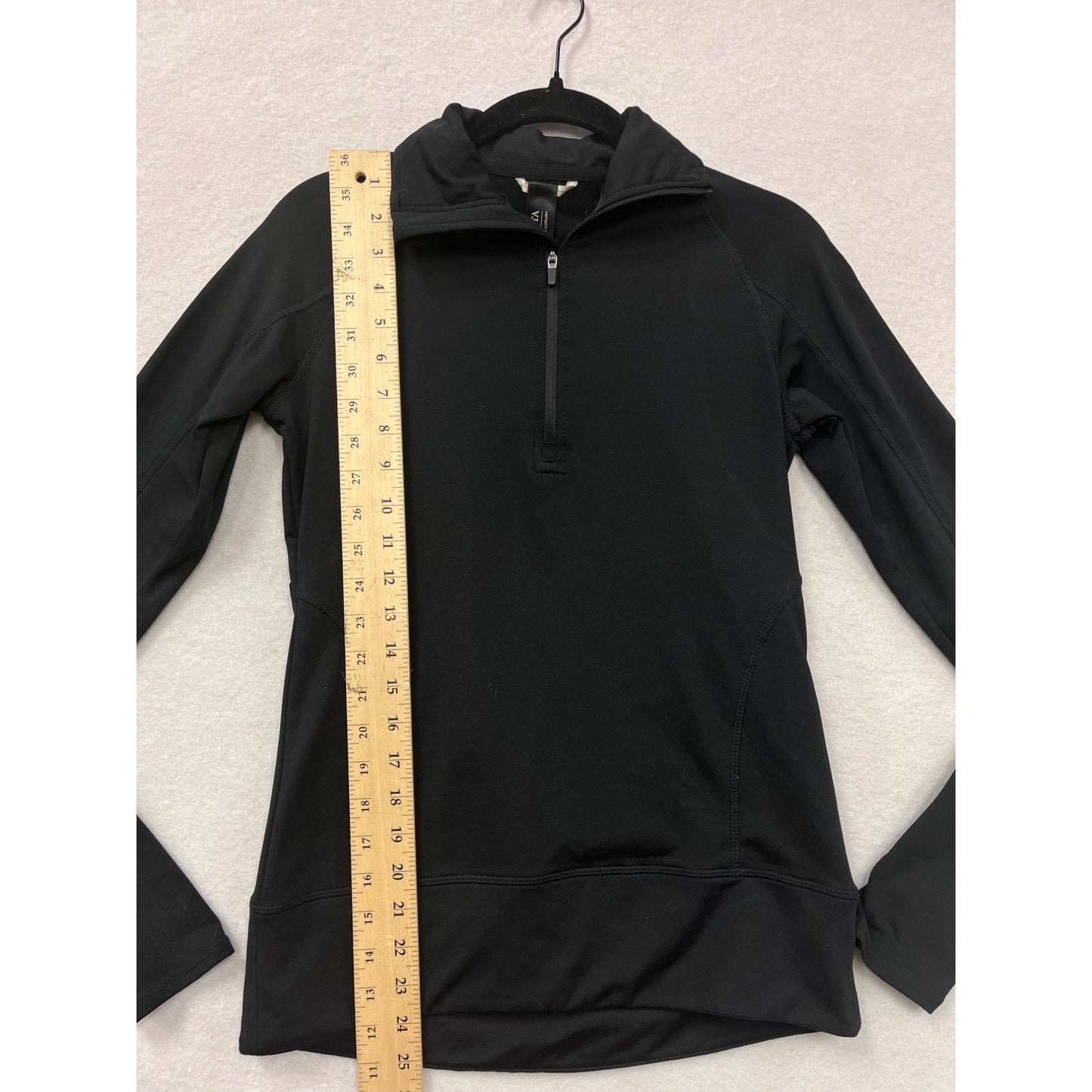 Mondetta Womens Black Performance 1/4 Zip Pullover XS #6287