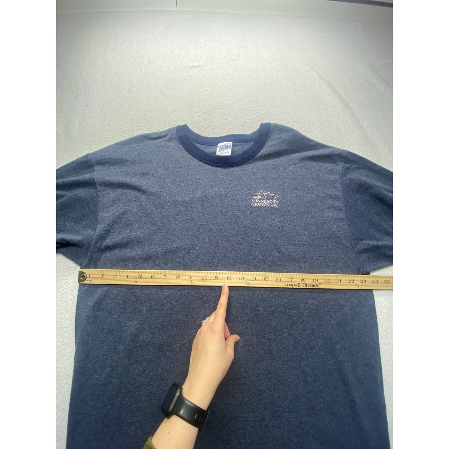 Gildan Ultra Cotton Minnesota Grown Heather Navy T-Shirt #7380