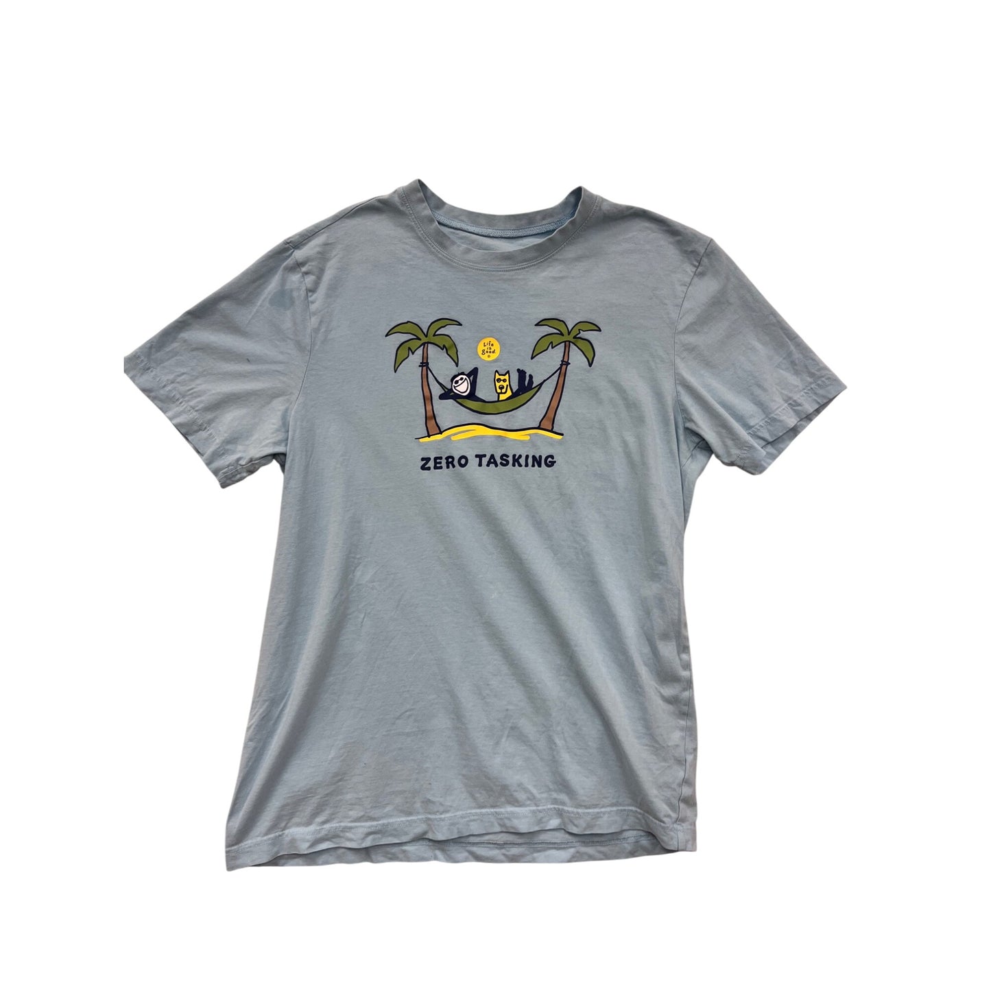 Life Is Good Mens Medium Zero Tasking Graphic T-Shirt #6540