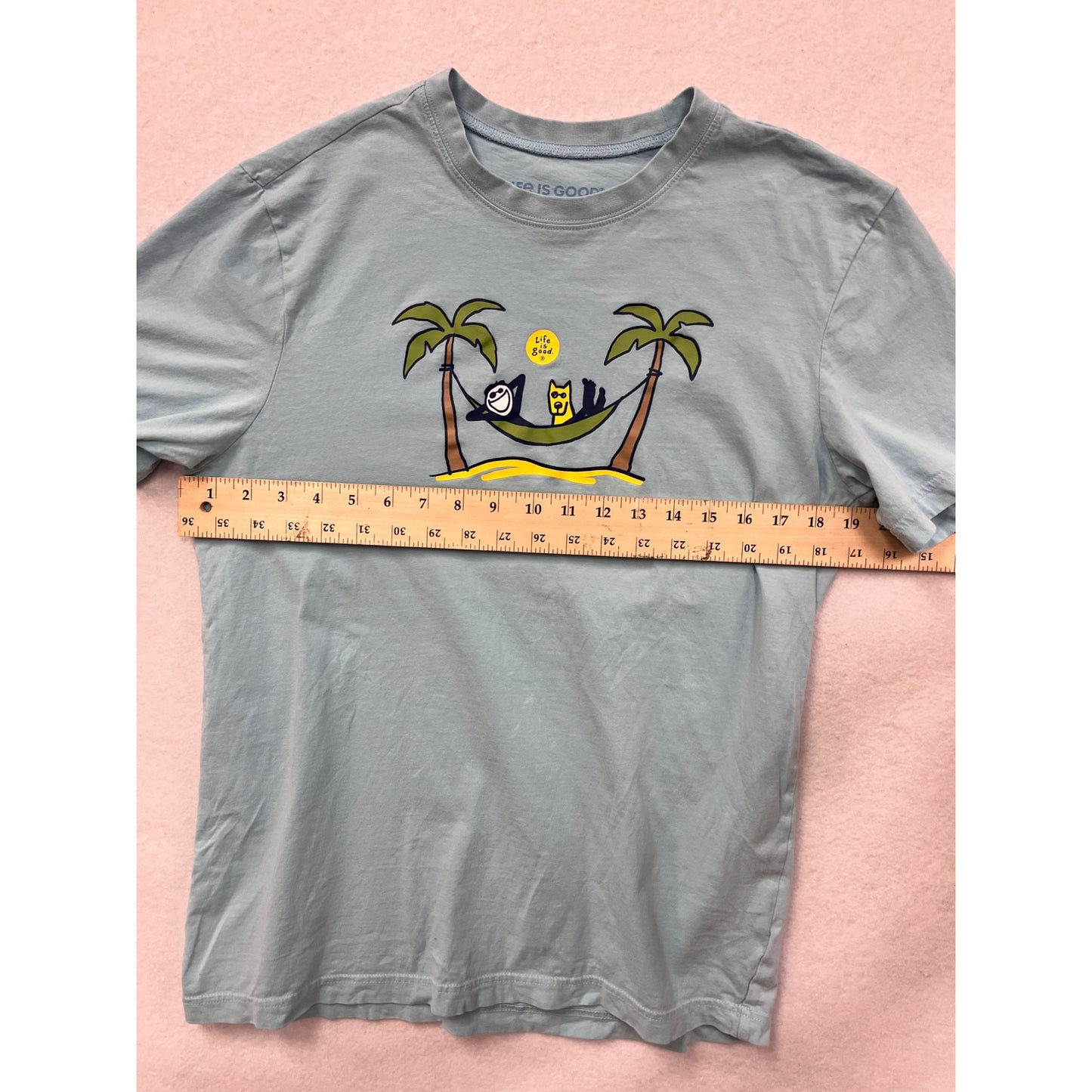 Life Is Good Mens Medium Zero Tasking Graphic T-Shirt #6540