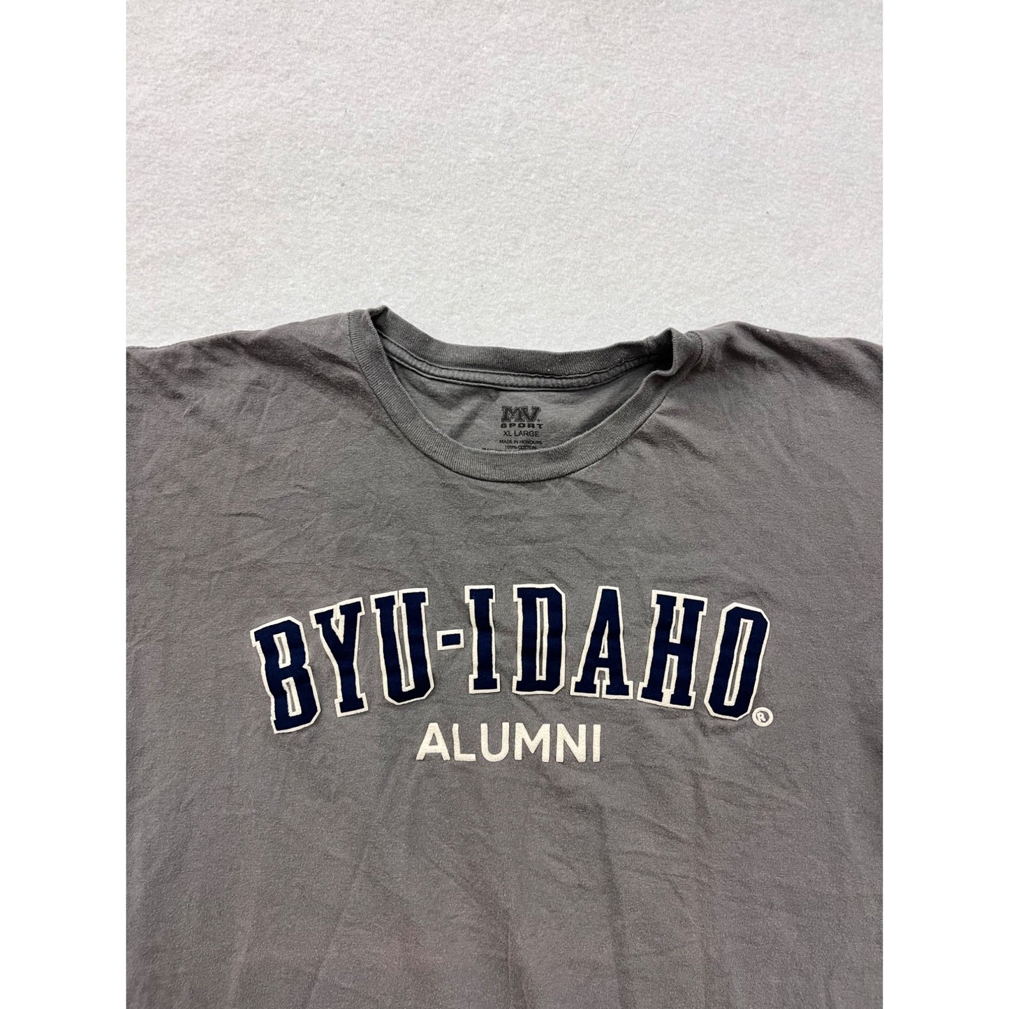BYU-Idaho Alumni Gray Mens XL T-Shirt By MV Sport #6588