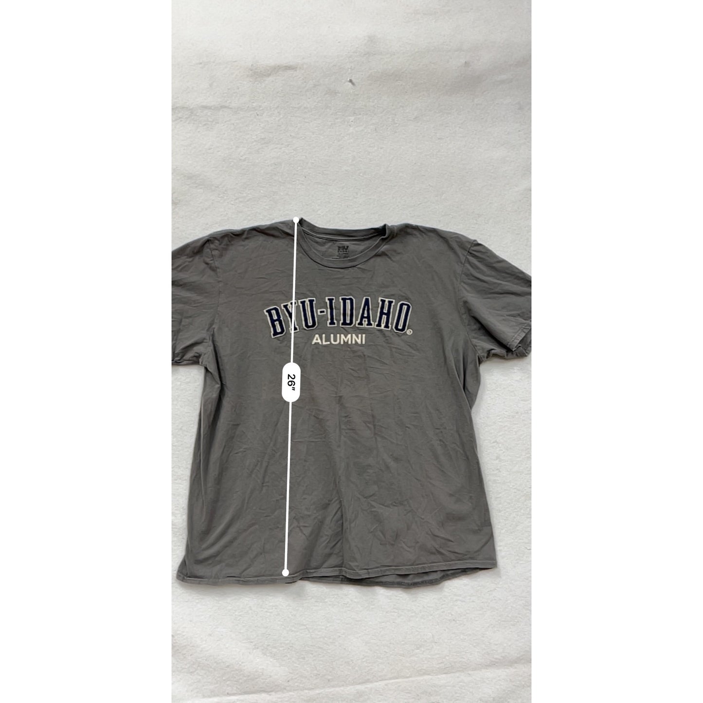 BYU-Idaho Alumni Gray Mens XL T-Shirt By MV Sport #6588