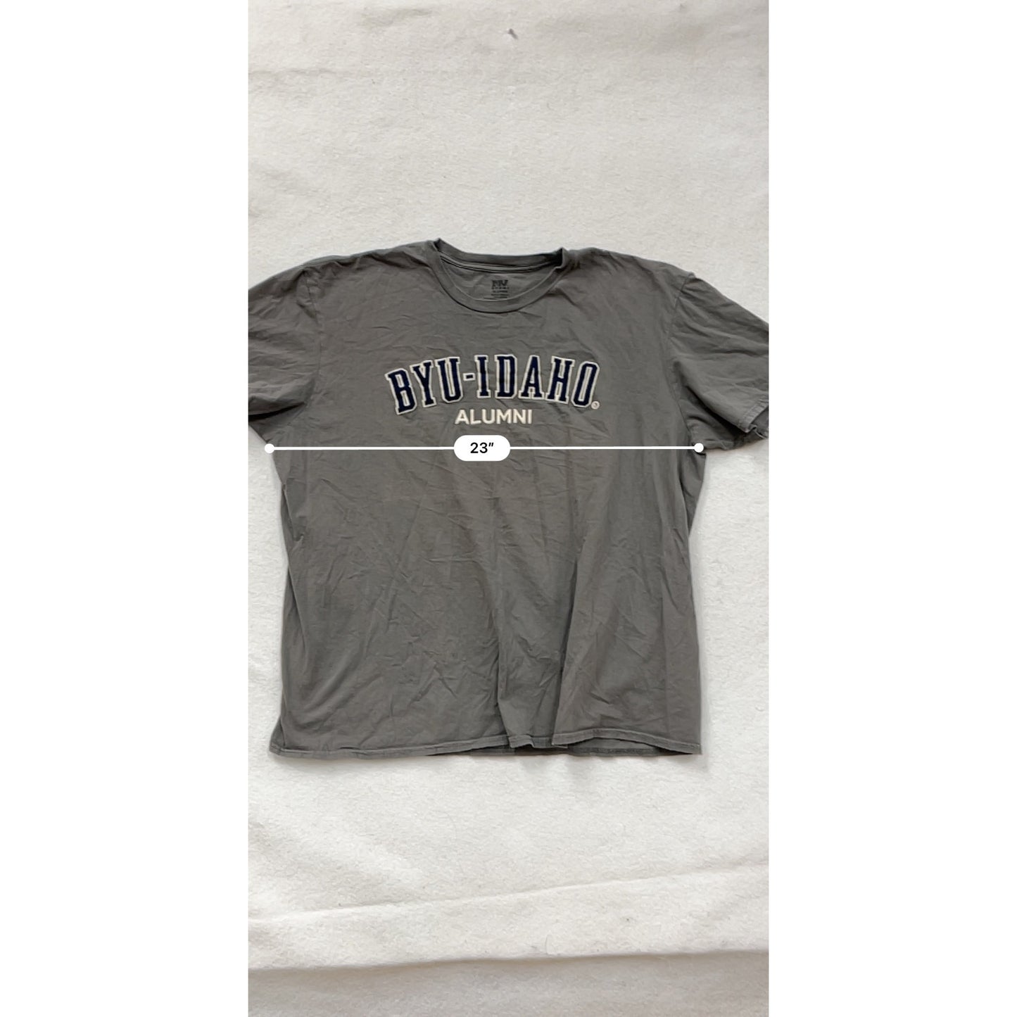 BYU-Idaho Alumni Gray Mens XL T-Shirt By MV Sport #6588