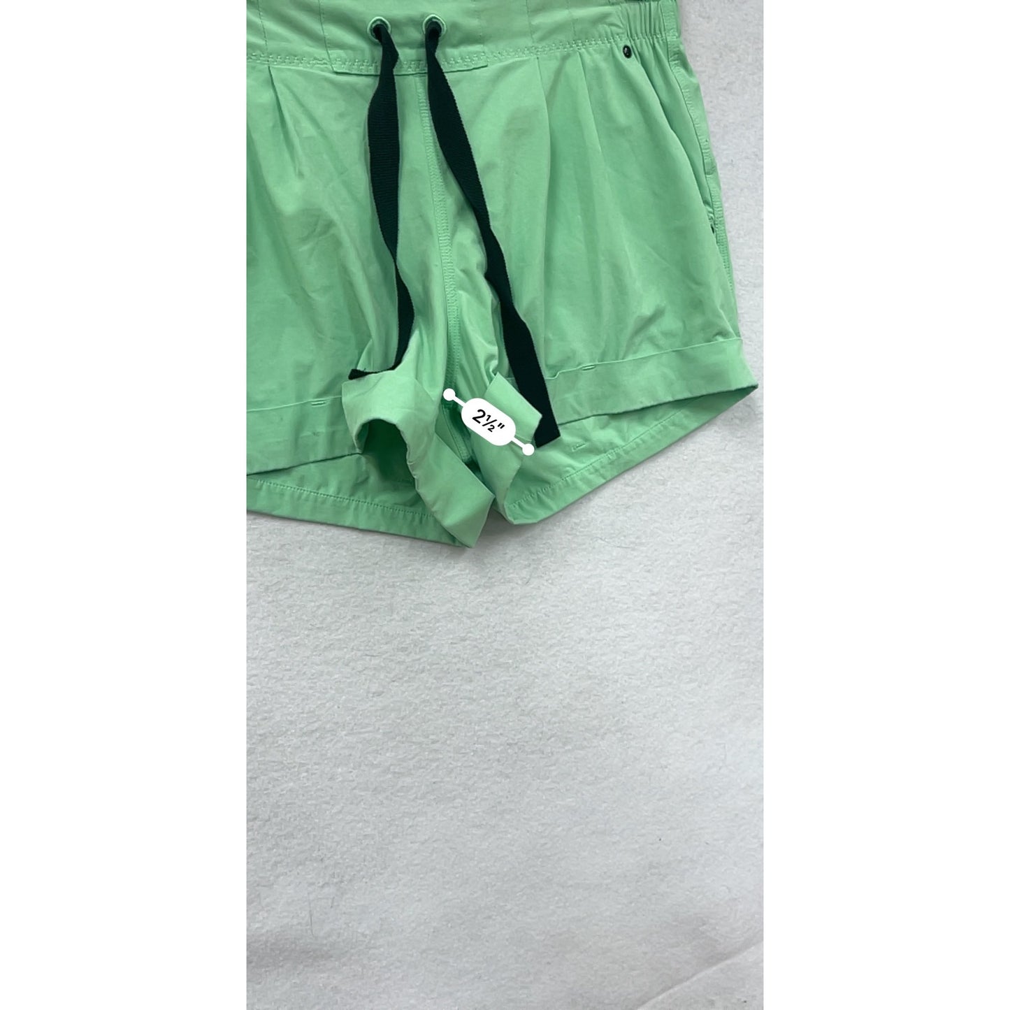 Lululemon Womens Green Drawstring Waist Athletic Shorts Size 6 #6620