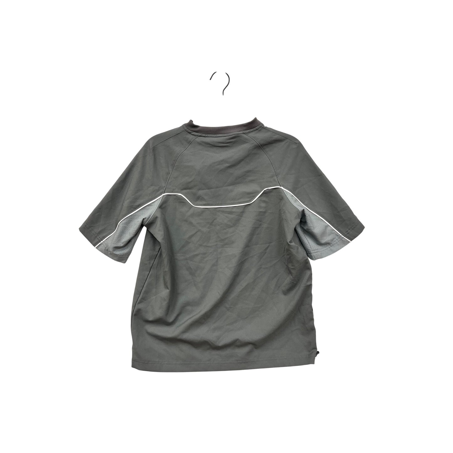 Under Armour Boys Loose-Fit Quarter-Zip Short-Sleeve Shirt Gray 100% Polyester YLG #6929