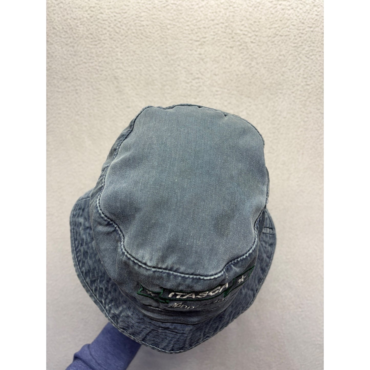 Vintage Itasca Minnesota Blue Denim Bucket Hat #7658